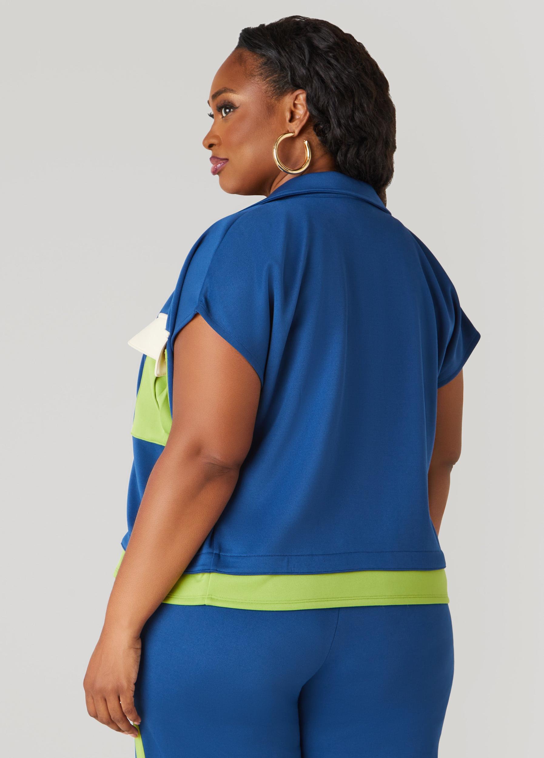 Colorblock Zip Front Jacket Product Image