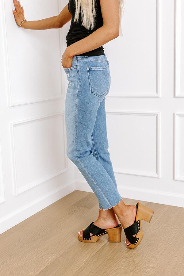 Lovervet Lainey High Waist Distressed Straight Leg Jean Product Image