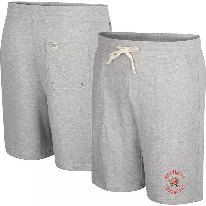 Mens Colosseum Heather Gray Maryland Terrapins Love To Hear This Terry Shorts Product Image
