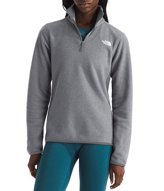 The North Face Glacier Fleece Stand Collar Contrast Trim Pullover Jacket Product Image