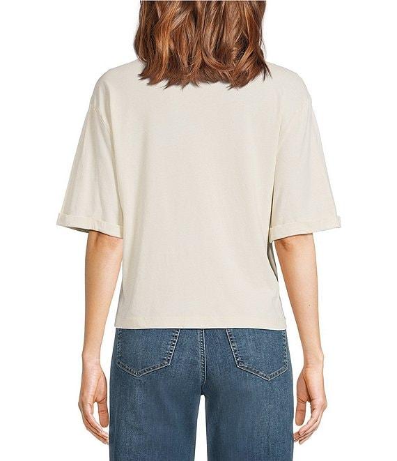 City Blues Coram Graphic Crew Neck Short Sleeve Cropped T-Shirt Product Image