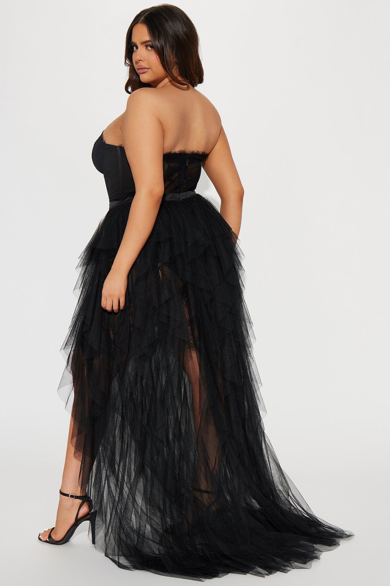 Anastasia Tulle Maxi Dress - Black Product Image