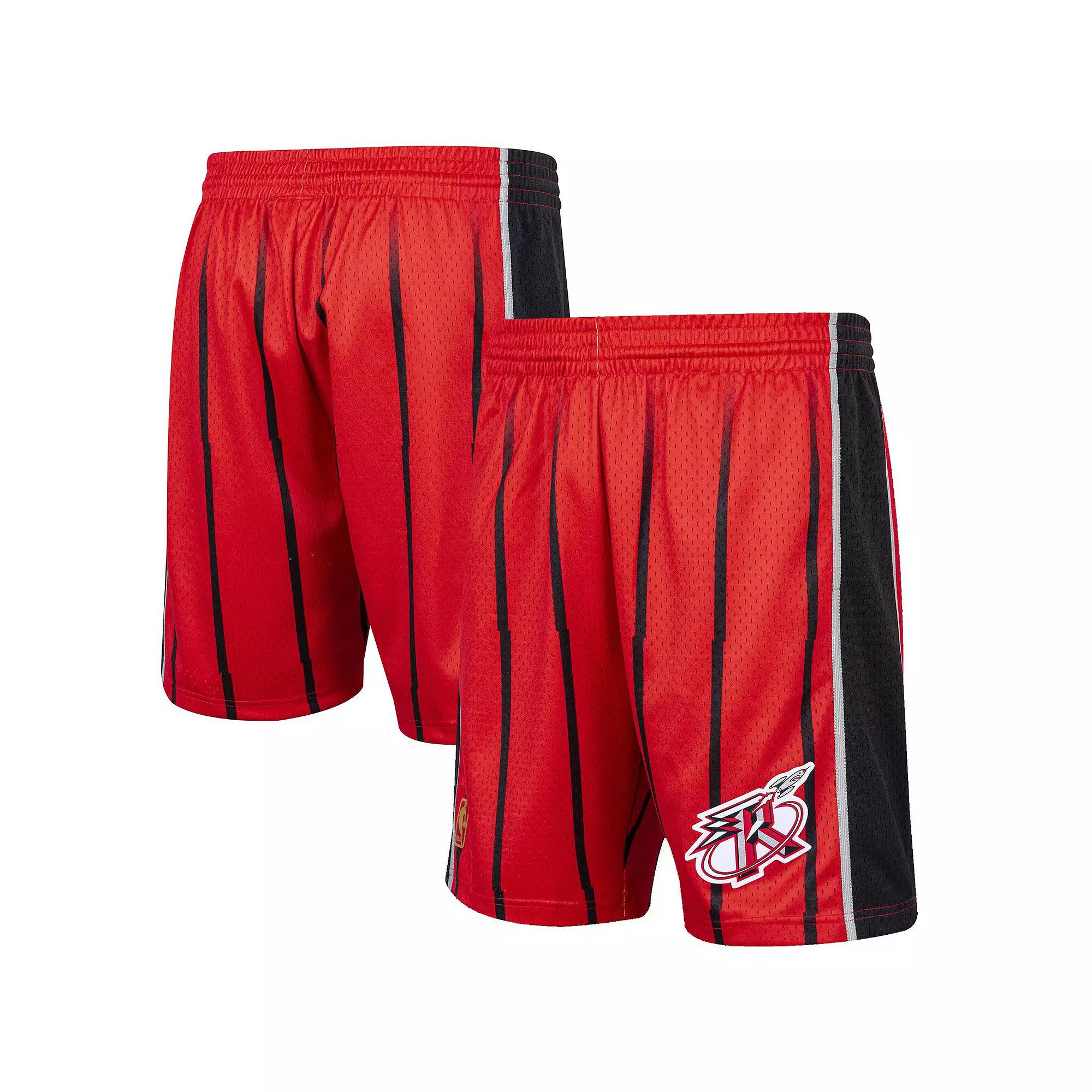 Men's Mitchell & Ness Red Houston Rockets Hardwood Classic Reload Swingman Shorts,  Product Image