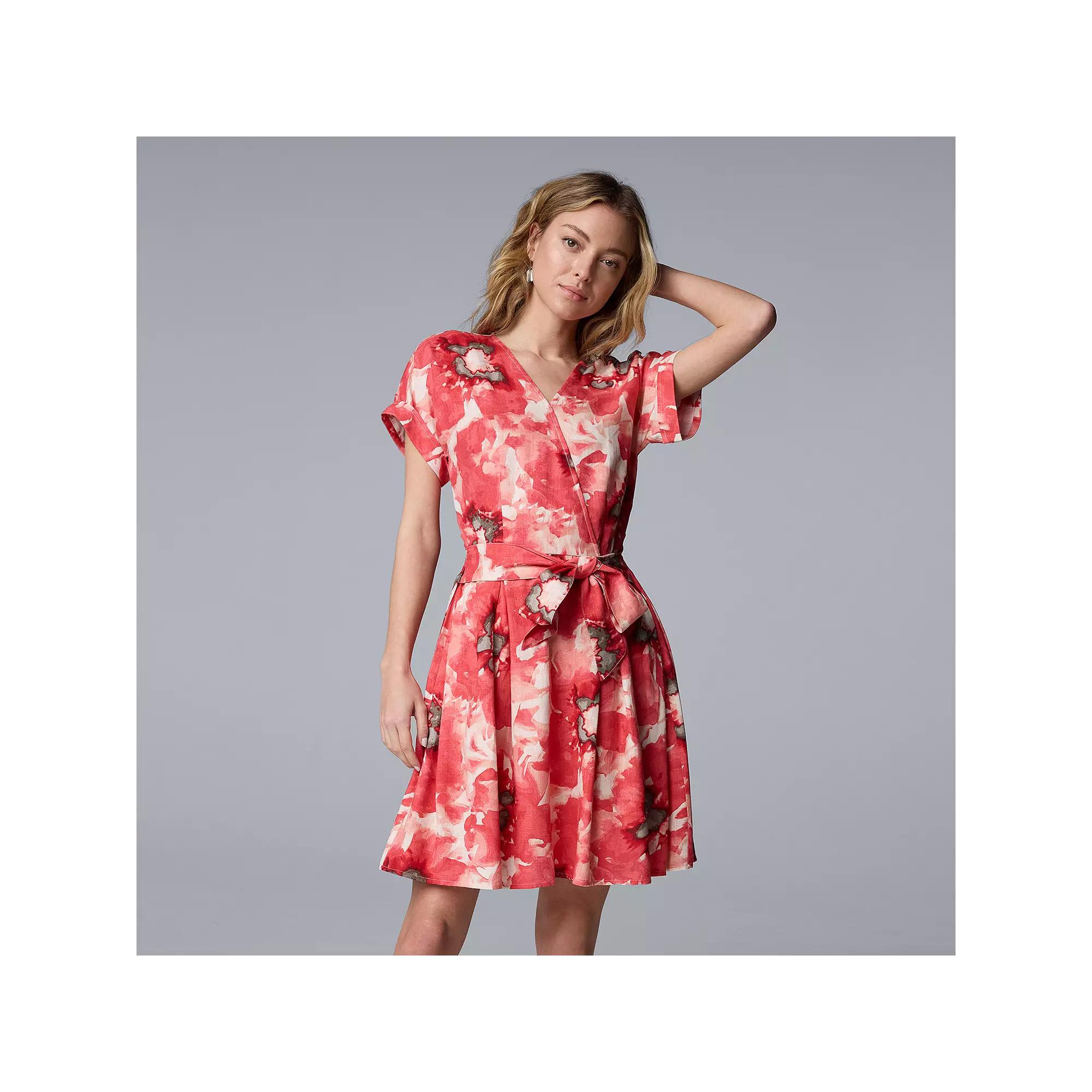 Women's Simply Vera Vera Wang Wrap Tie-Front Dress,  Product Image