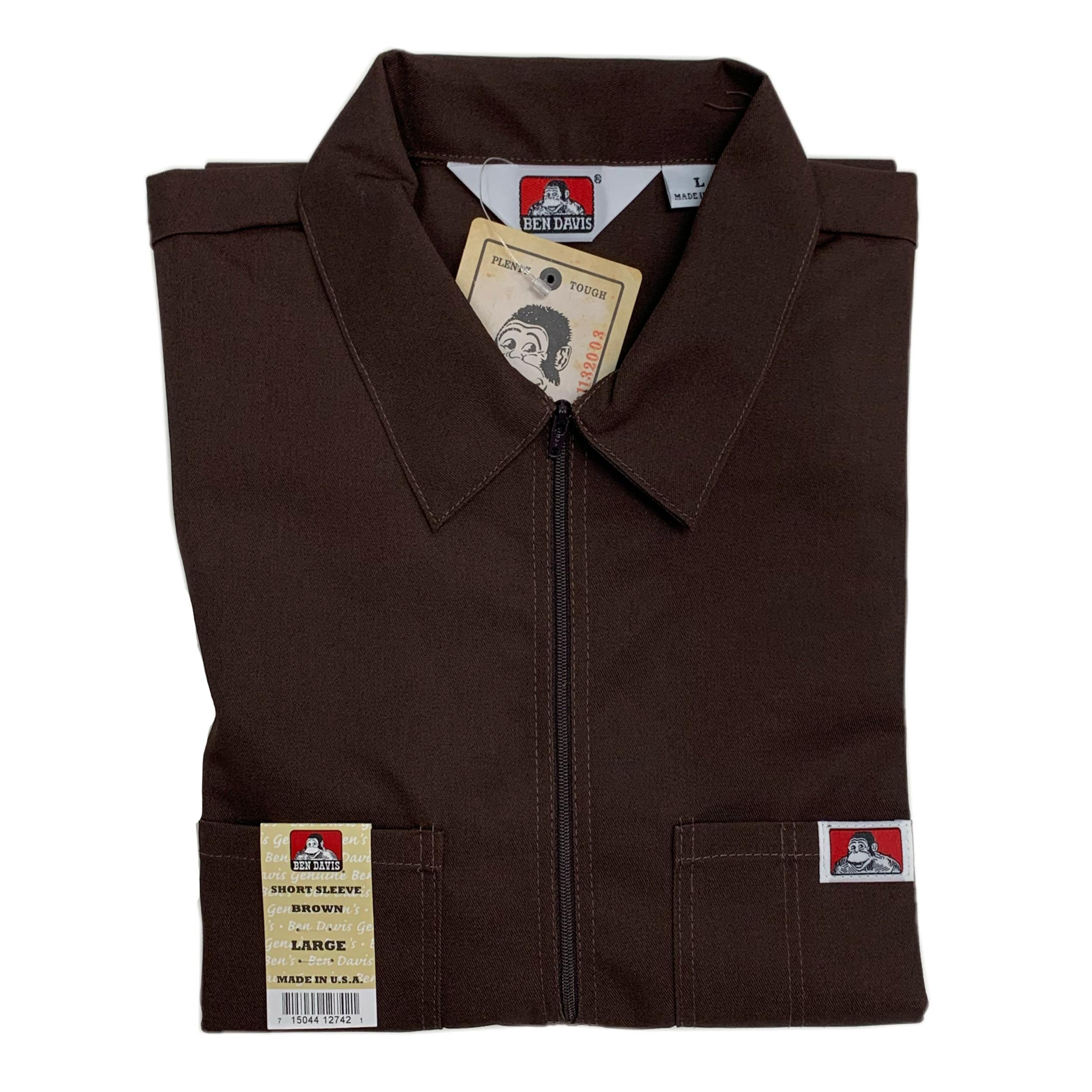 Ben Davis Short Sleeve Solid Half-Zip Shirt Male Product Image