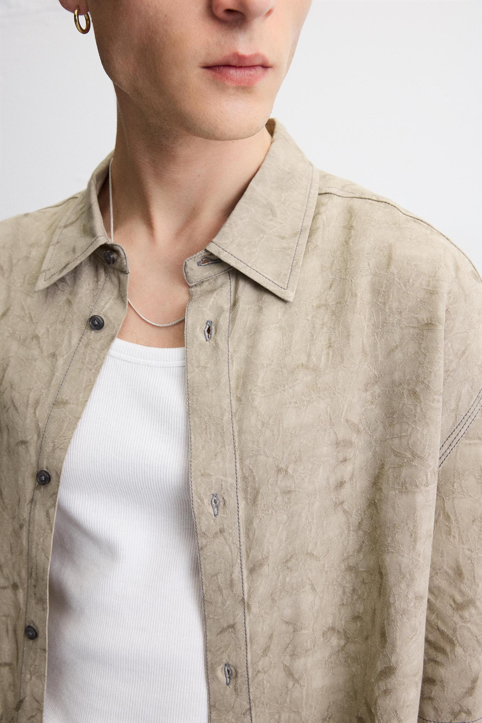 VISCOSE JACQUARD SHIRT Product Image