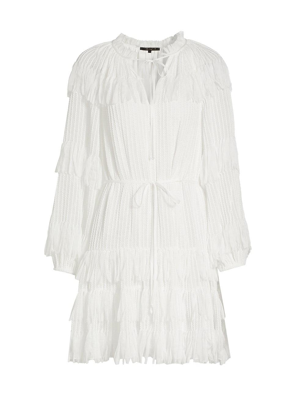Womens Nora Fringe Chiffon Dress Product Image