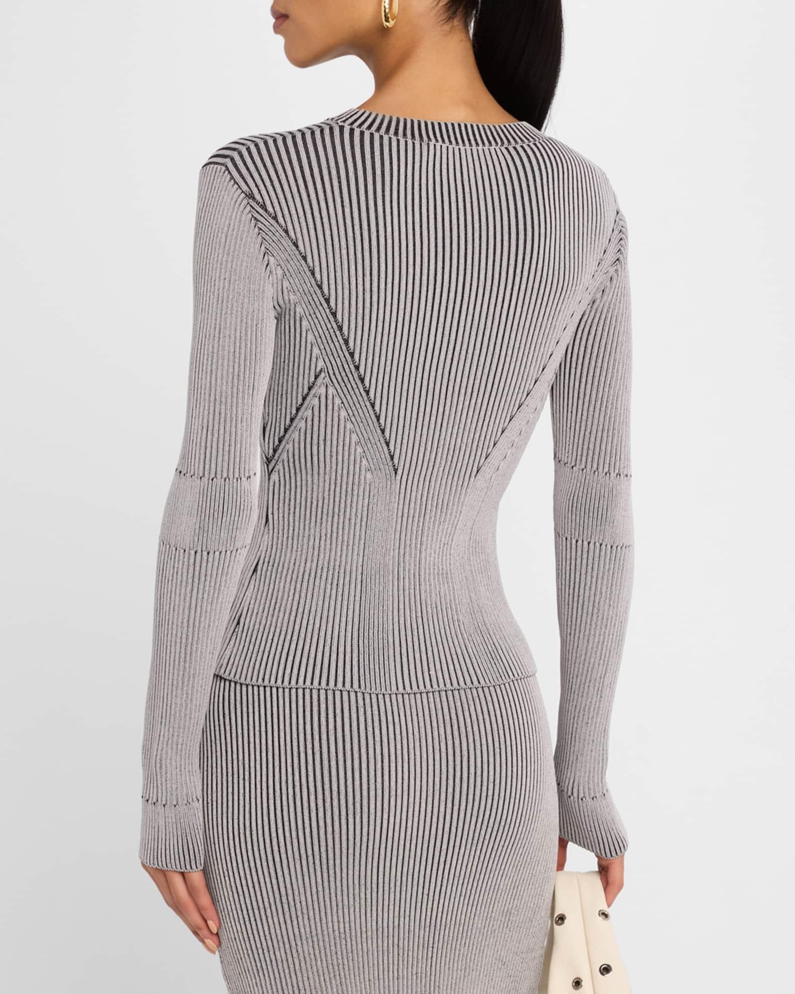 Cleona Long-Sleeve Ribbed Top Product Image