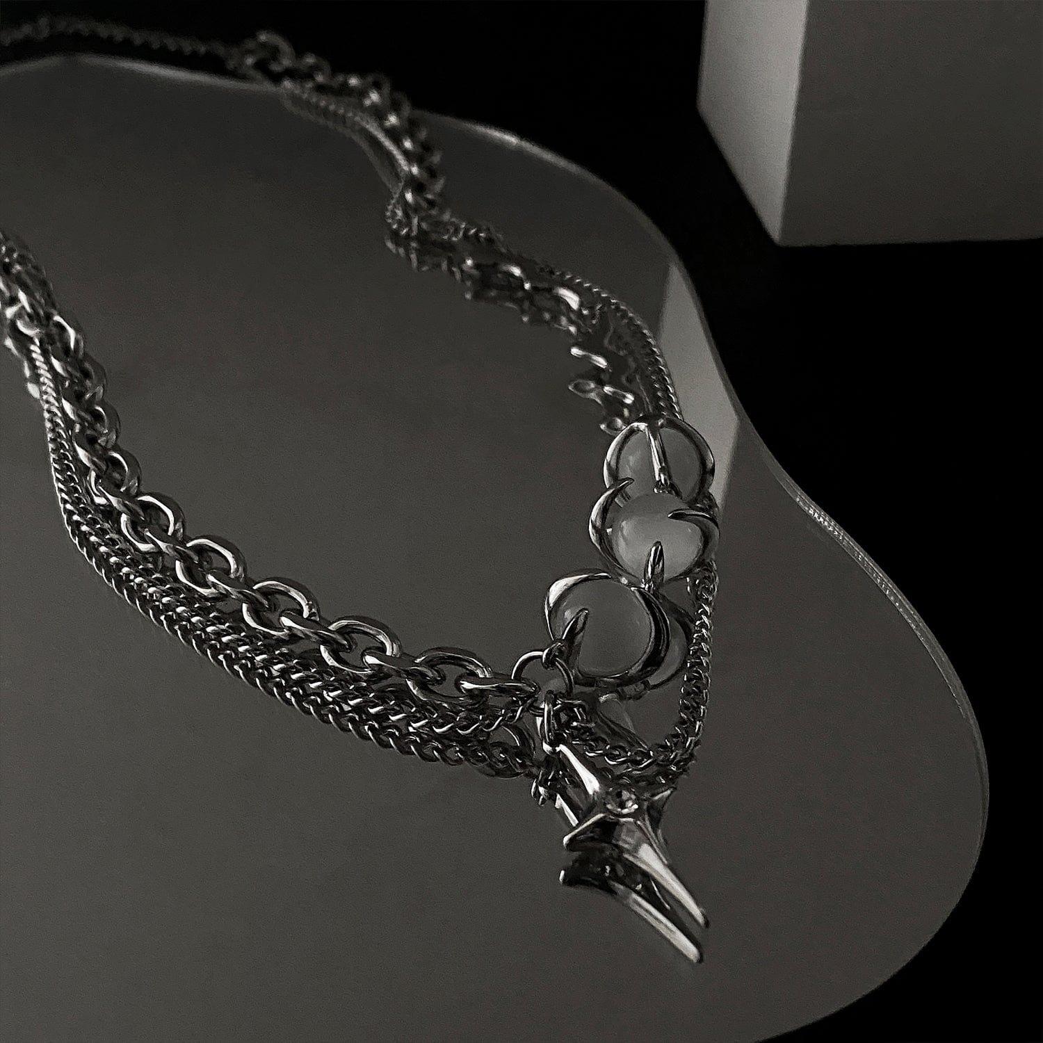 STAR PENDANT PEARL MULTI-CHAIN NECKLACE Product Image