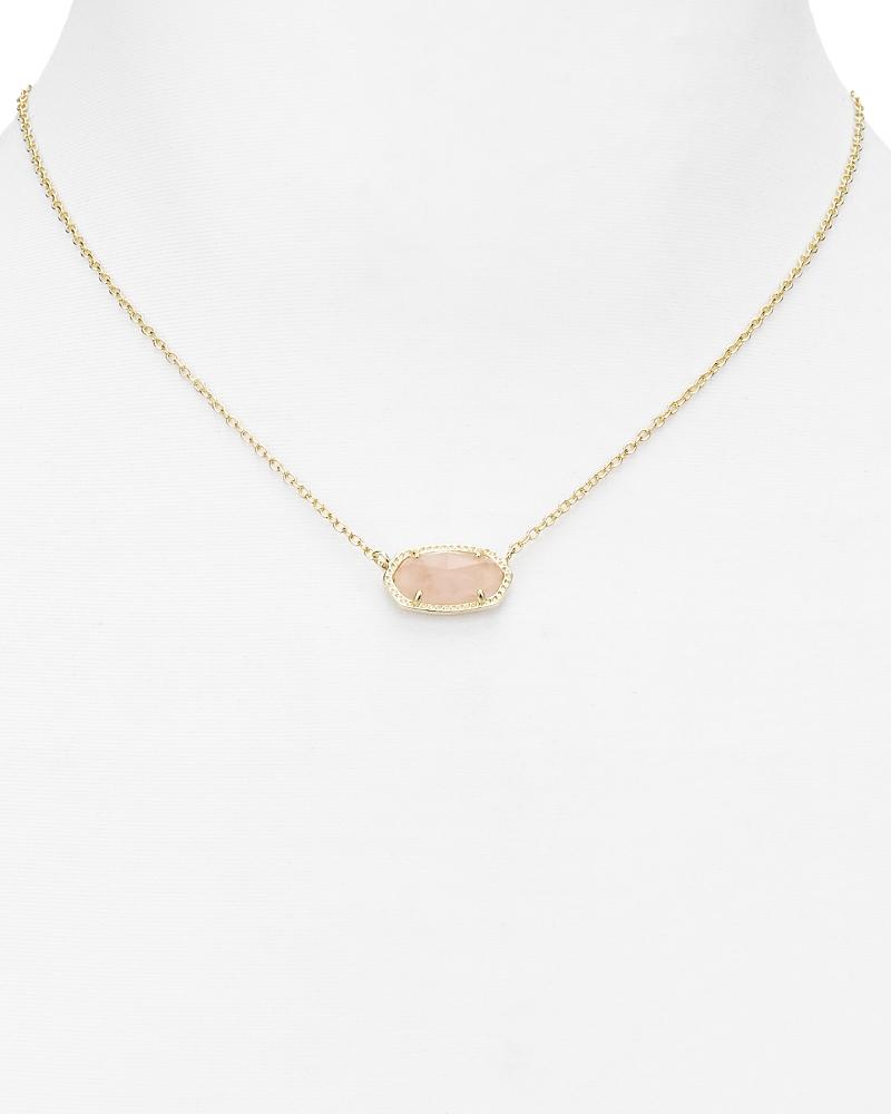 Kendra Scott Elisa Silver Pendant Necklace in Ivory Mother-of-Pearl | Mother Of Pearl/Metal Rhodium Product Image