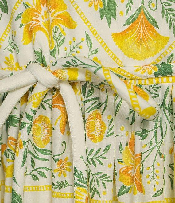 Antonio Melani x Style by Simkins Hannah Poplin V-Neck Sleeveless Belted Maxi Dress Product Image