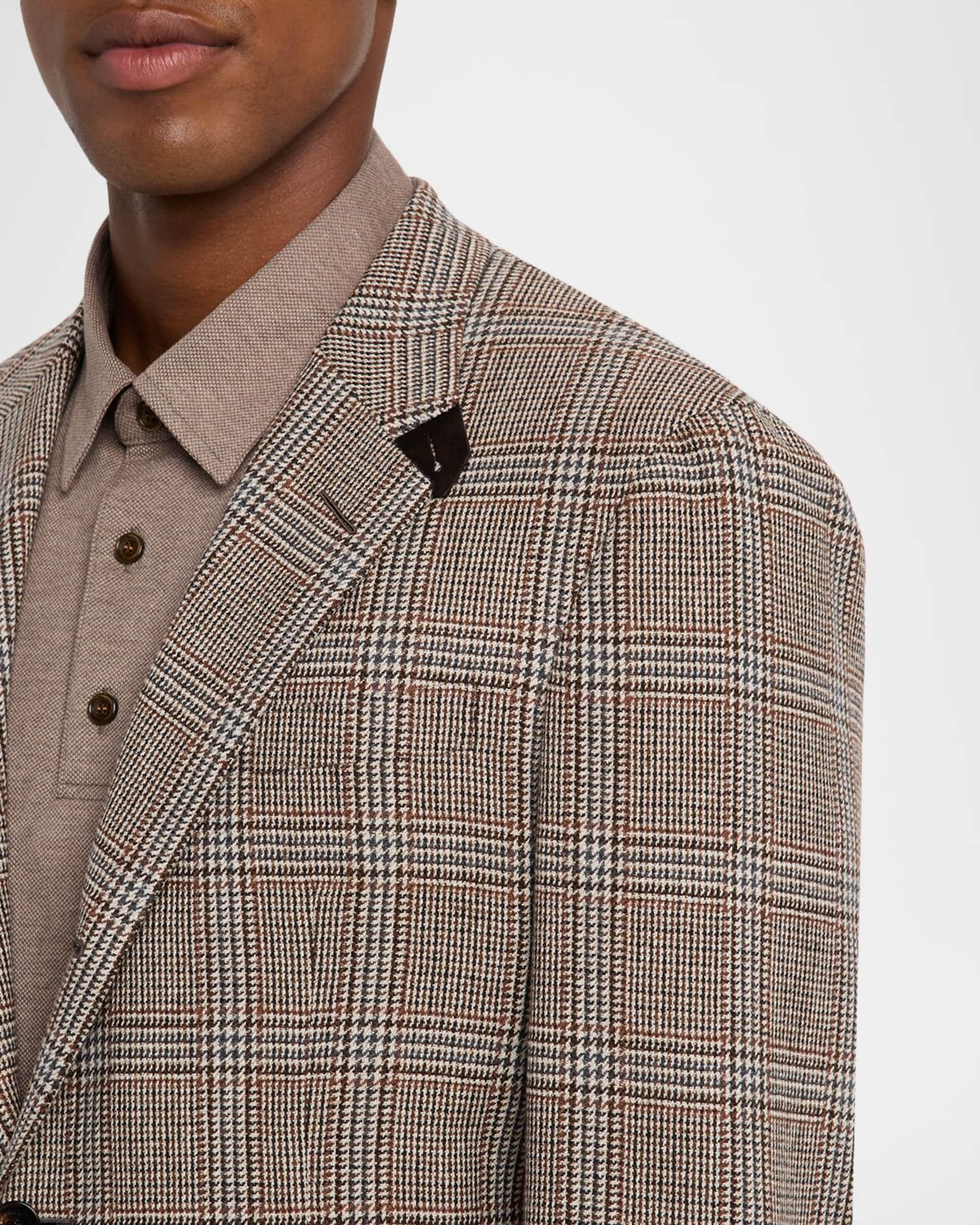 Men's Wool and Cashmere Glen Plaid Sport Coat Product Image