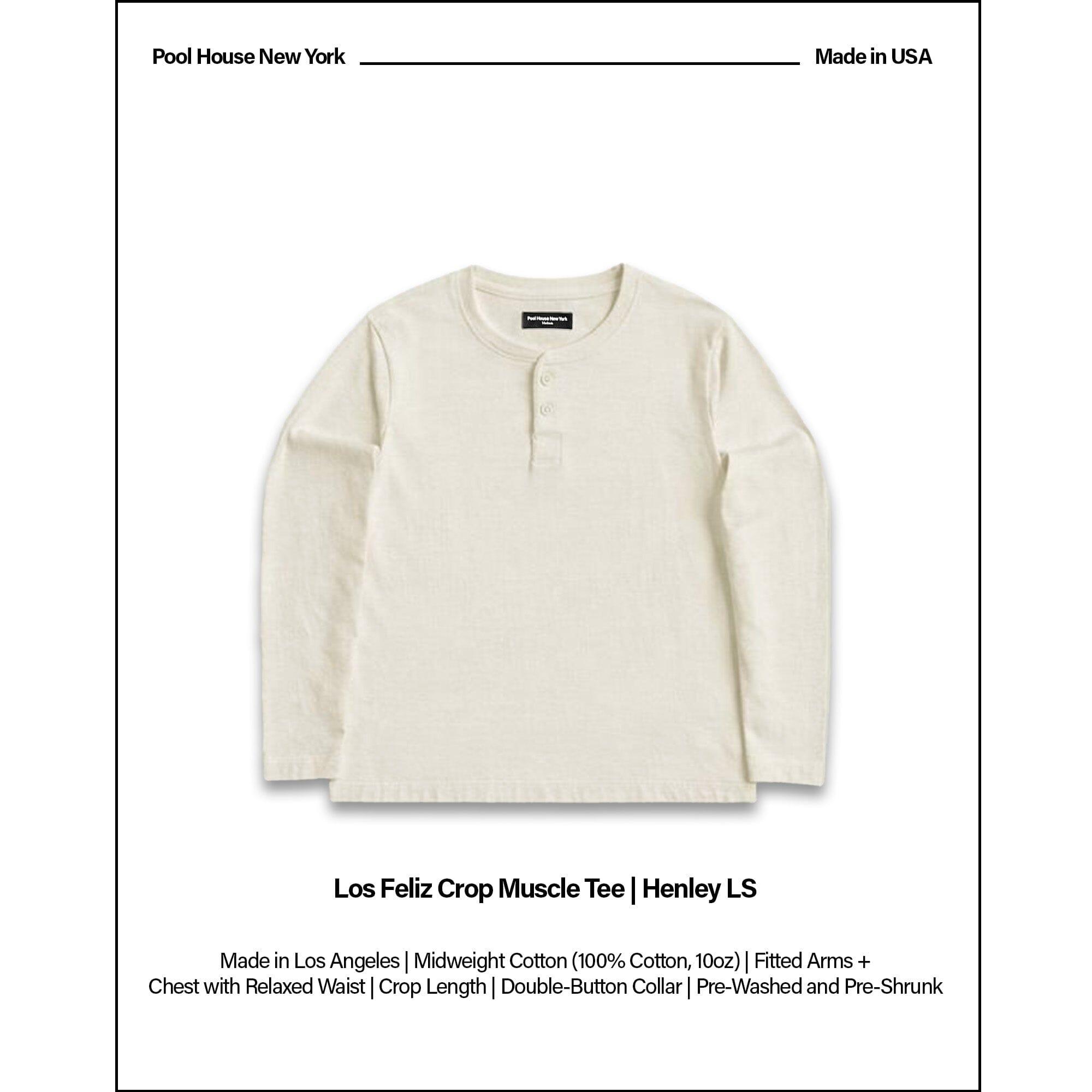 Los Feliz Crop Muscle Tee | Henley Long Sleeve Male Product Image