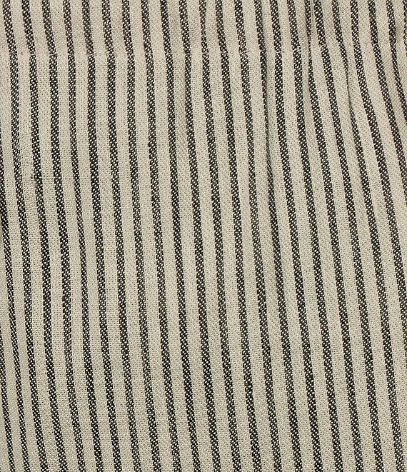 Gianni Bini Renee Stripe Print Linen Drawstring Shorts Product Image