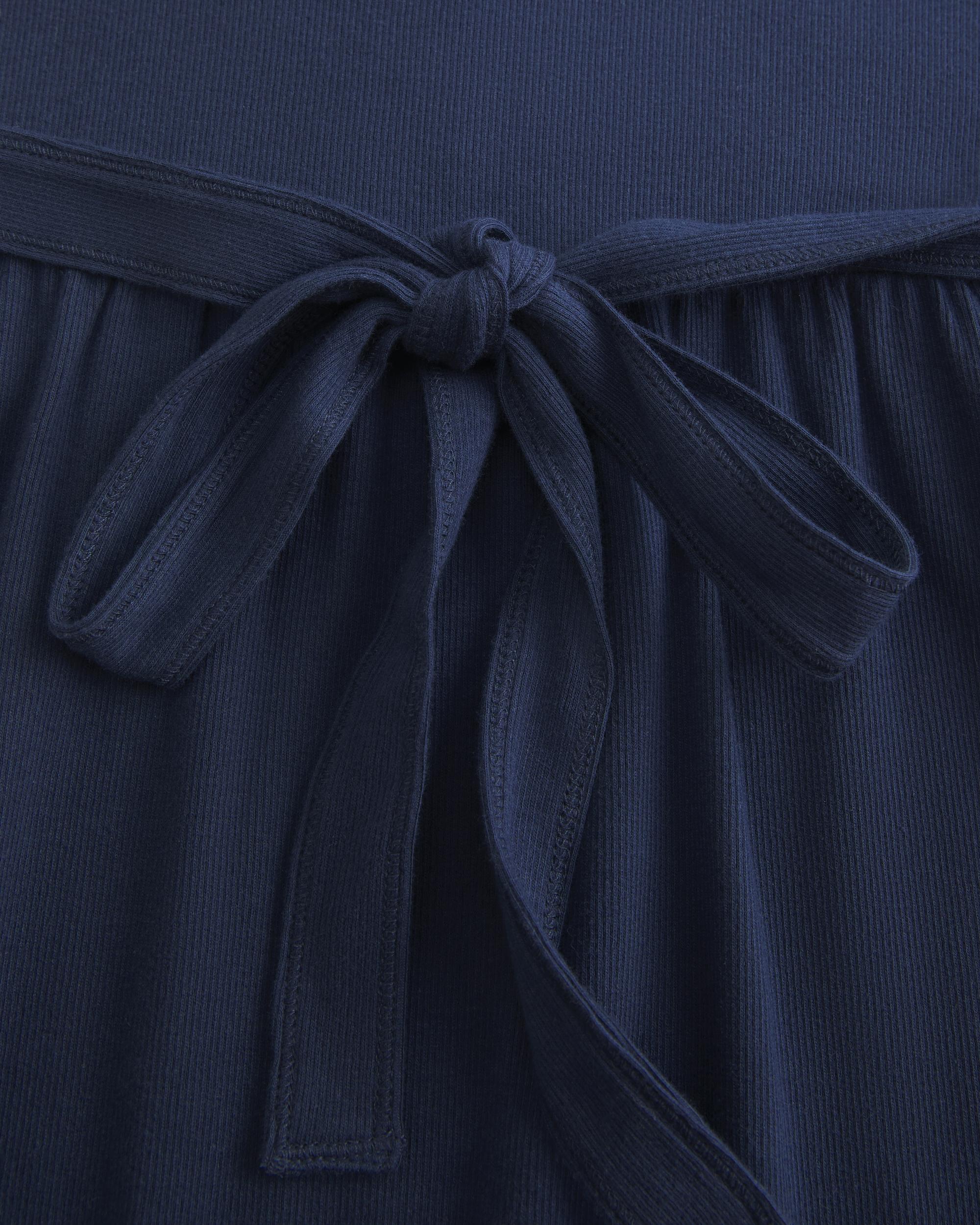 Tie-Back Henley Babydoll Top Product Image