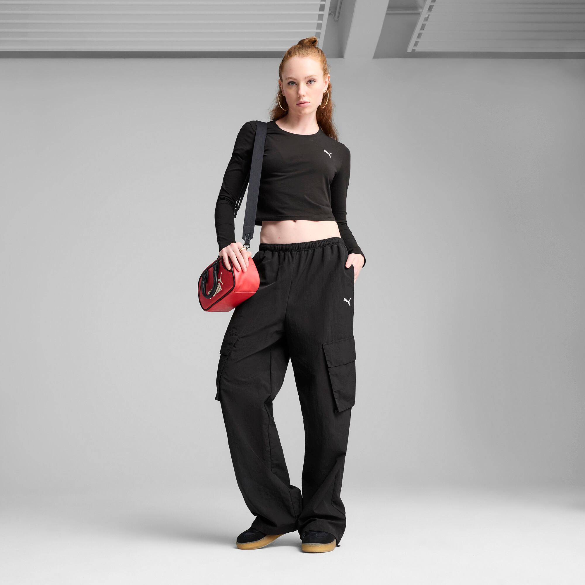 PUMA Wardrobe Essentials Women's Relaxed Woven Cargo Pants Product Image