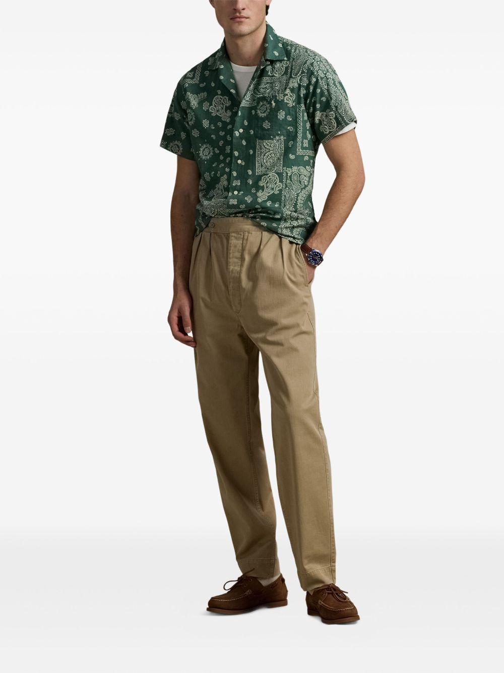 bandana-print short-sleeve shirt Product Image