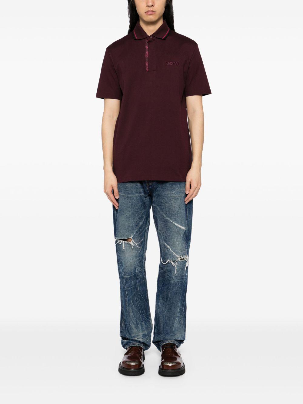 logo-embroidered polo shirt Product Image