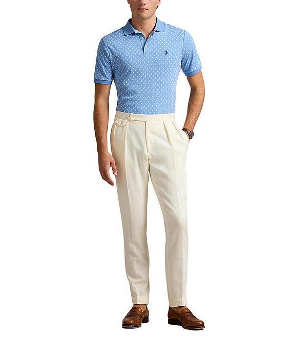 Polo Ralph Lauren Classic Fit Soft Cotton Mini Paisley Print Short Sleeve Polo Shirt Product Image