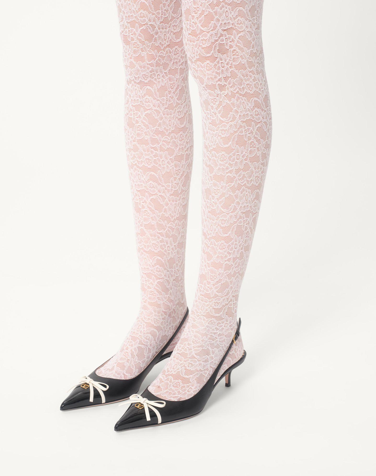 Bepointy Slingback Pump In Patent Leather And Kidskin 45Mm Product Image