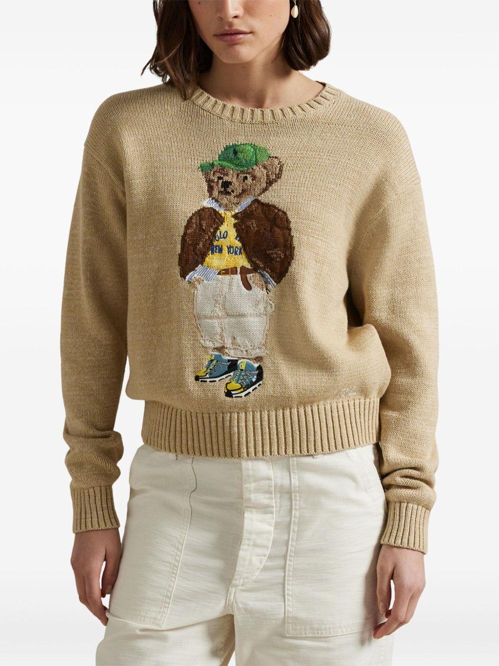 Polo Bear intarsia-knit sweater Product Image