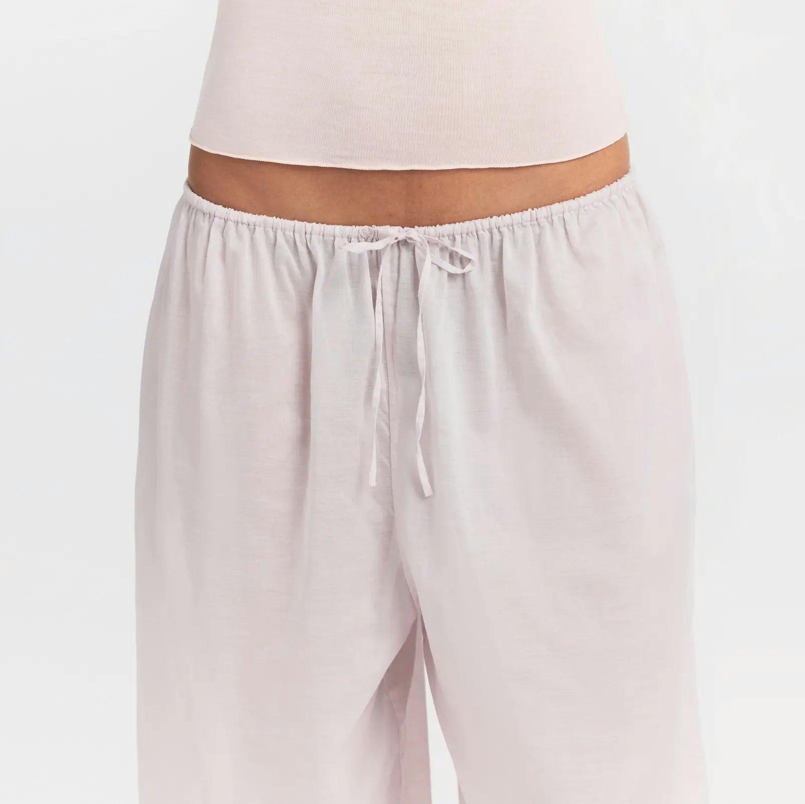 VOILE SLEEP LONG DRESS | LIGHT LILAC Product Image