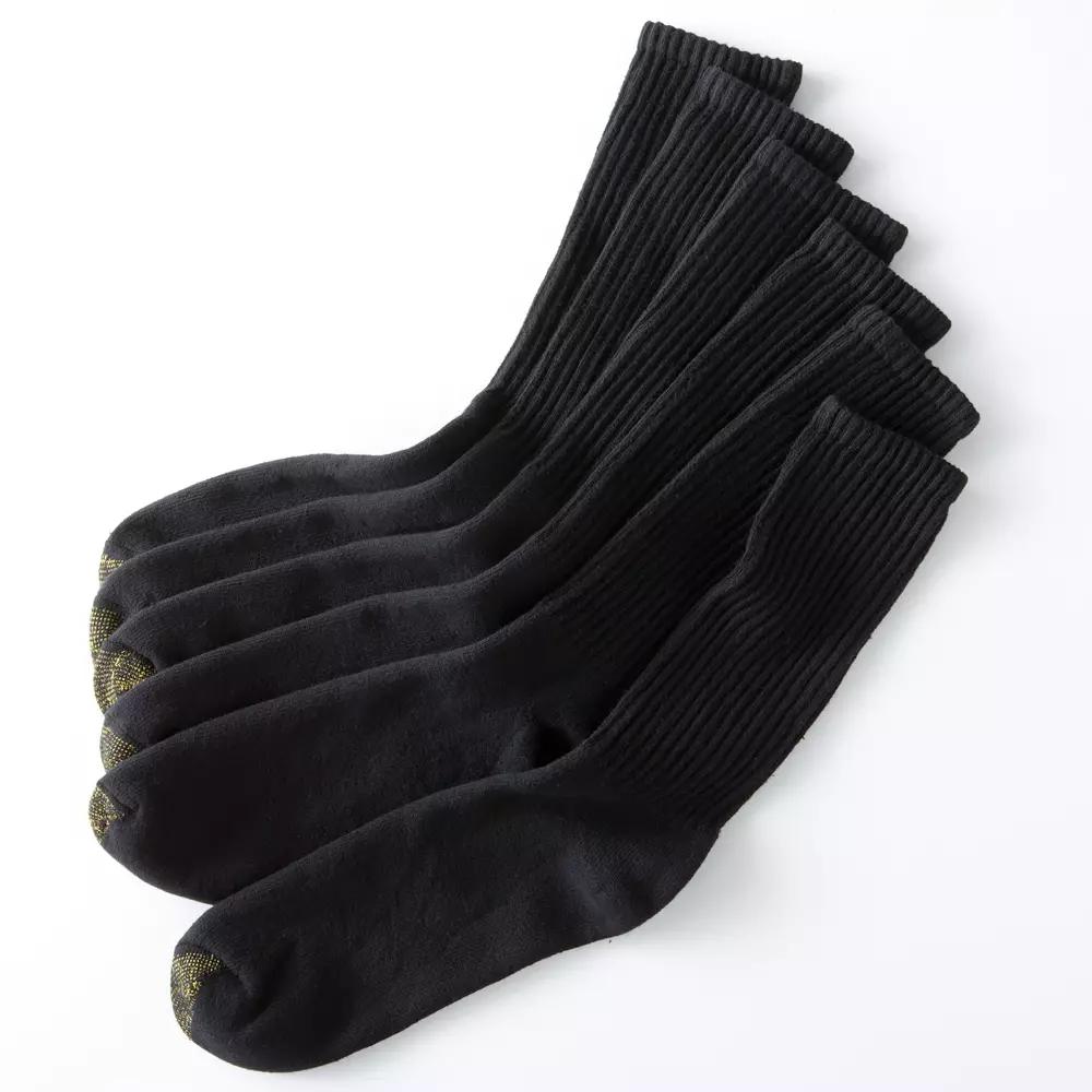 Men's GOLDTOE® 6-pack Athletic Cushioned Cotton Crew Socks,  Product Image