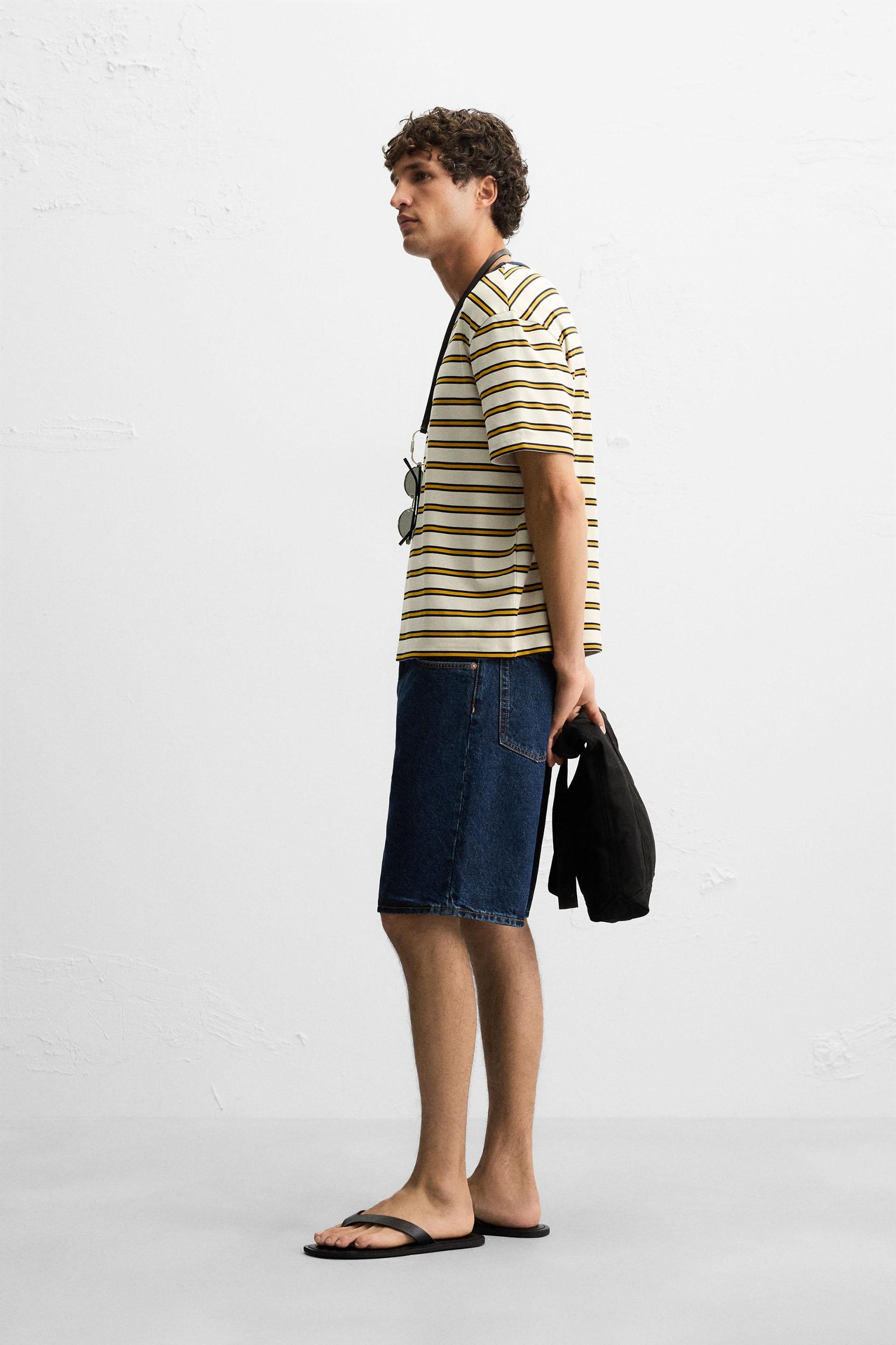 STRIPED JACQUARD T-SHIRT Product Image