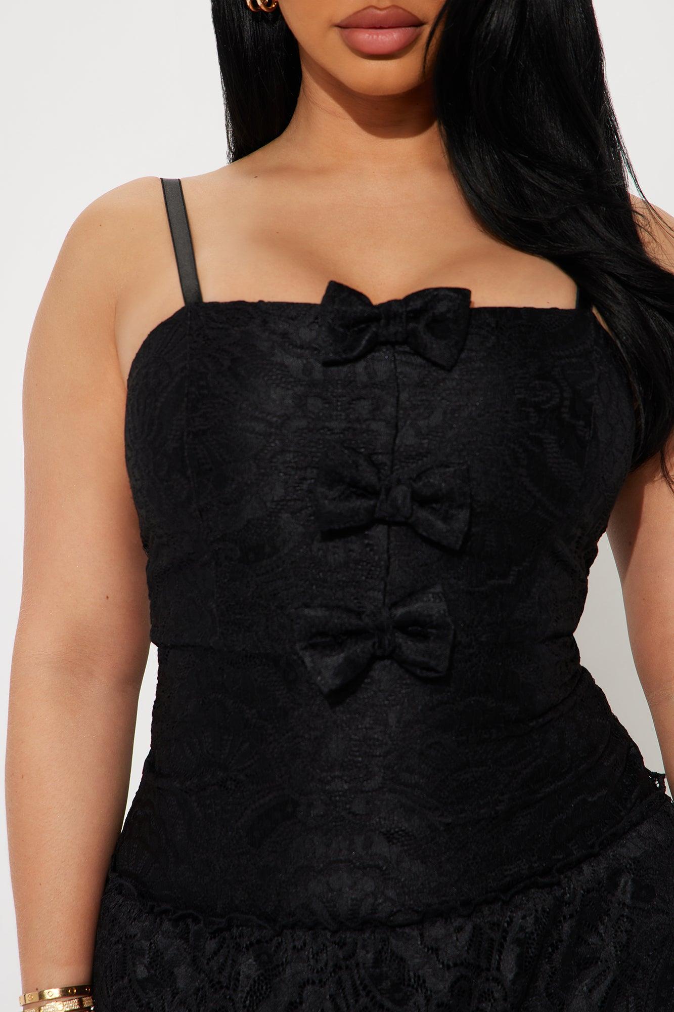 Leanna Lace Maxi Dress - Black Product Image