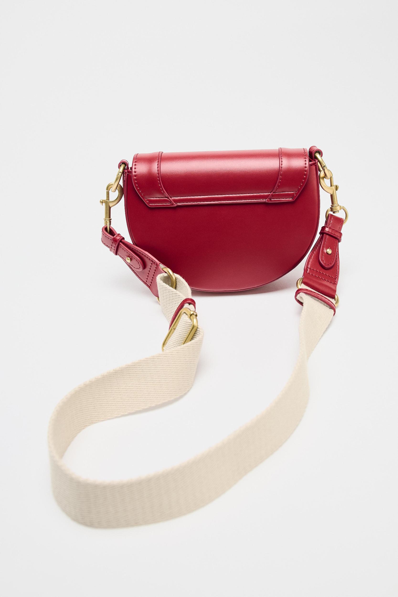 CONTRAST TOPSTITCH CROSSBODY BAG Product Image