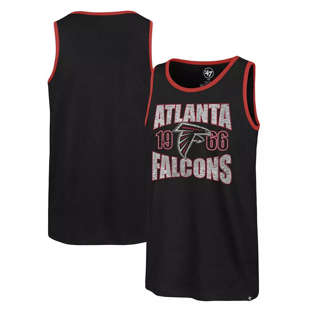 Men's '47 Black Atlanta Falcons Upload Franklin Tank Top,  Product Image
