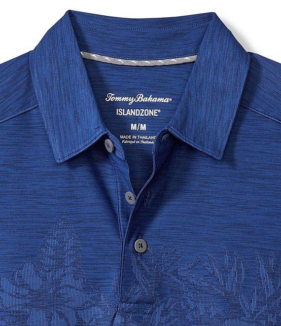 Tommy Bahama Palm Coast Hibiscus Border Short Sleeve Polo Shirt Product Image