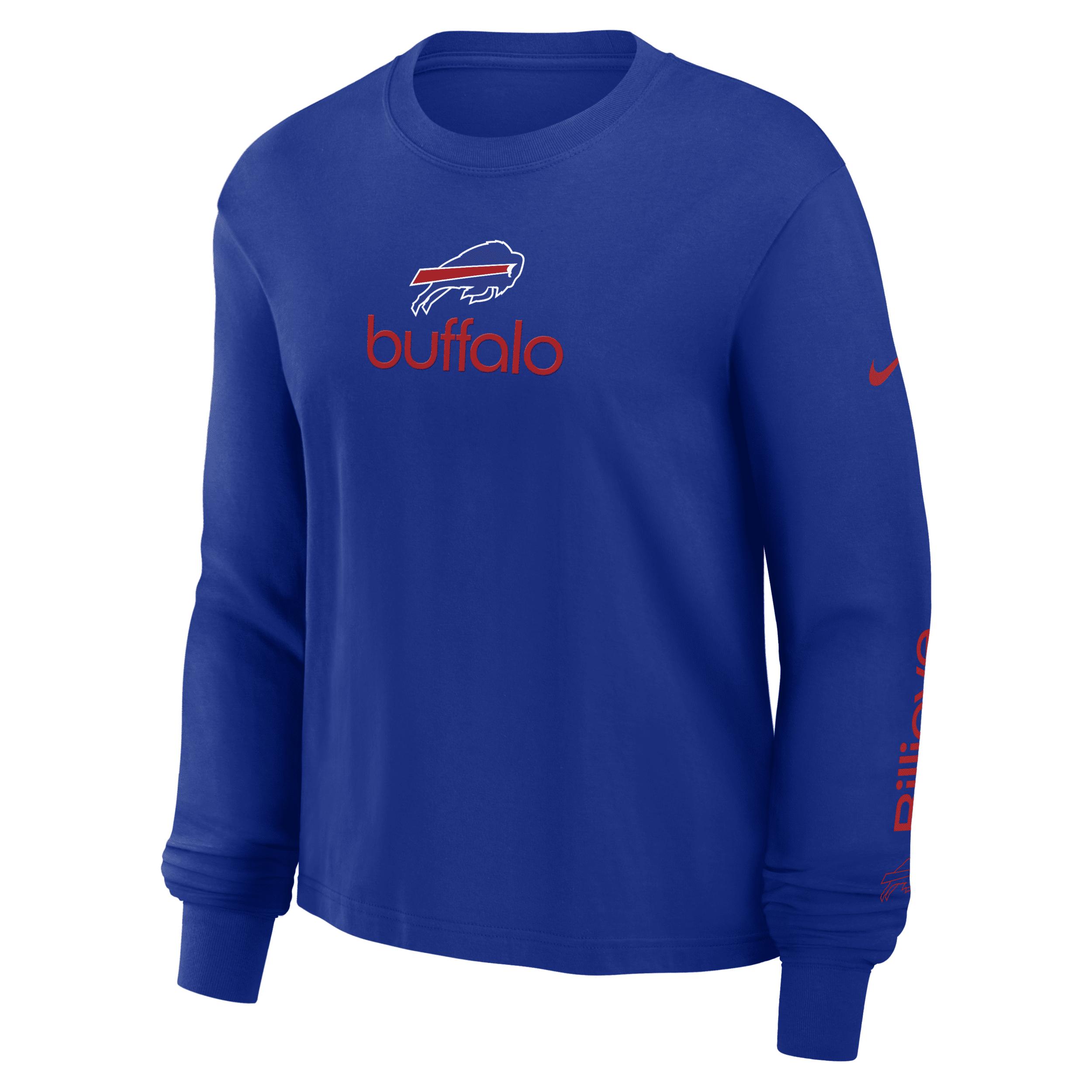 Buffalo Bills Boxy Nike Womens NFL Long-Sleeve T-Shirt | 01N24DA81-2QV Product Image