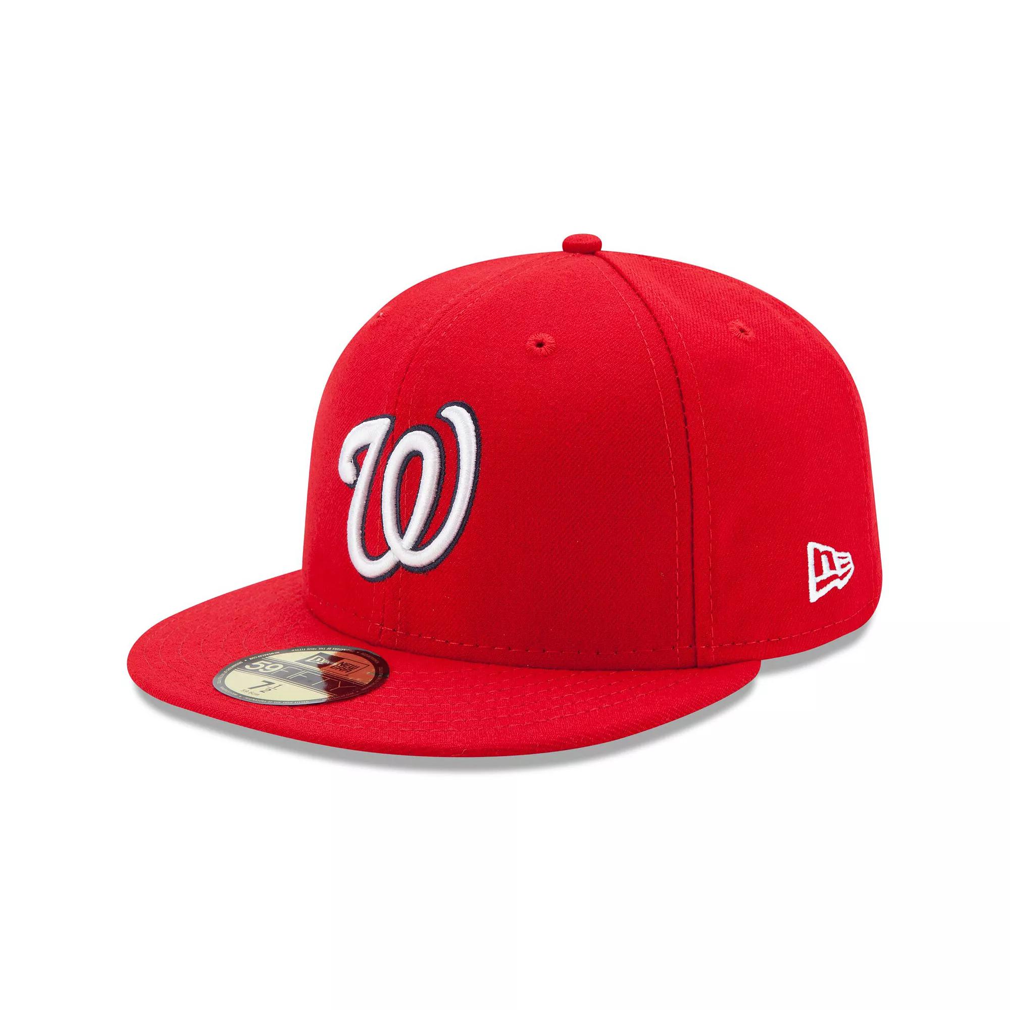 Men's New Era Red Washington Nationals Game Authentic Collection On-Field 59FIFTY Fitted Hat,  Product Image