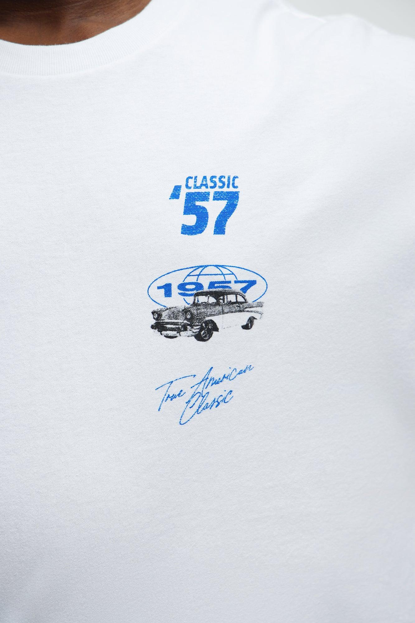 Classic 57 Oversized Short Sleeve Tee - White Male Product Image