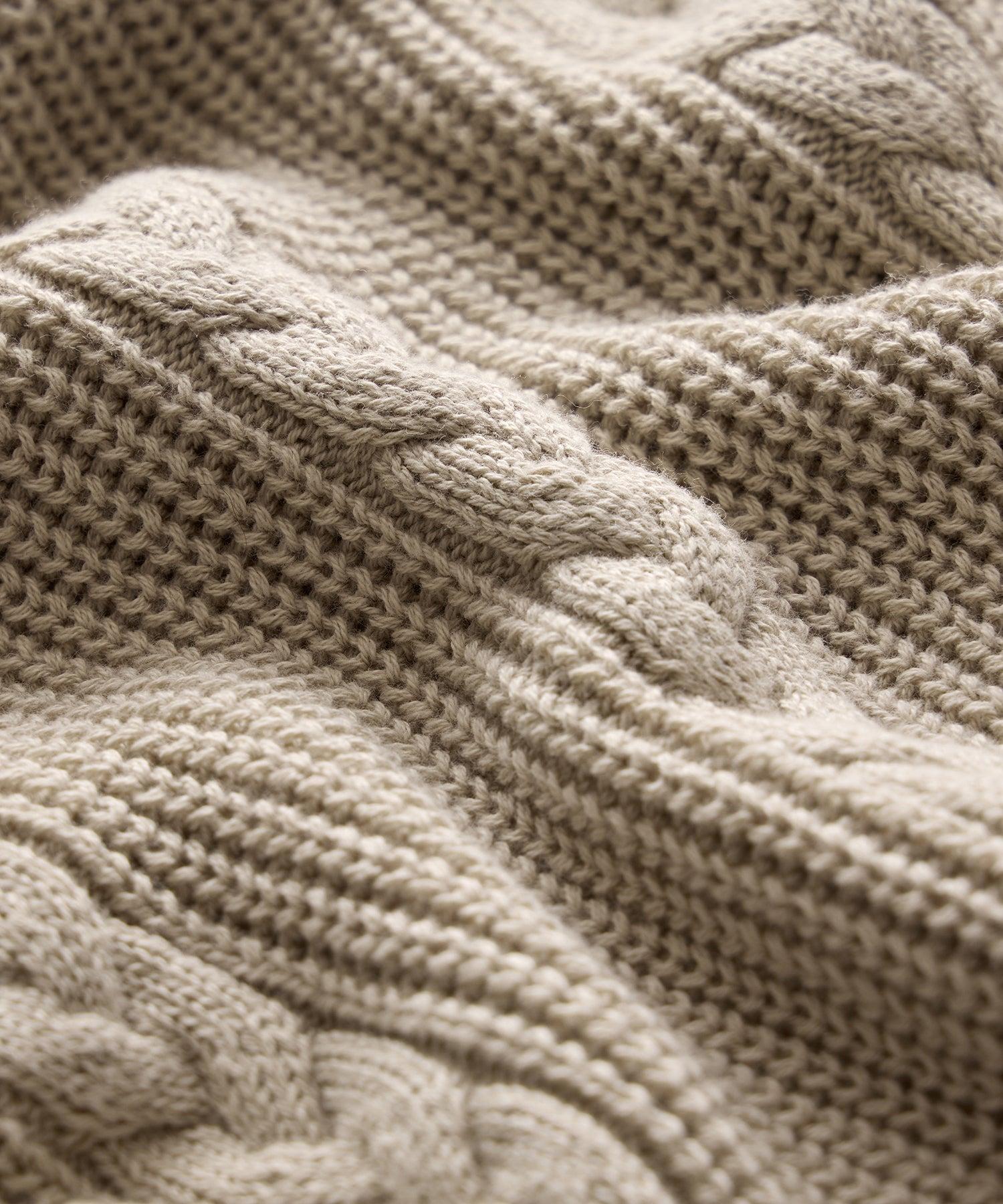 Beechwood Cable Knit Sweater Polo Product Image