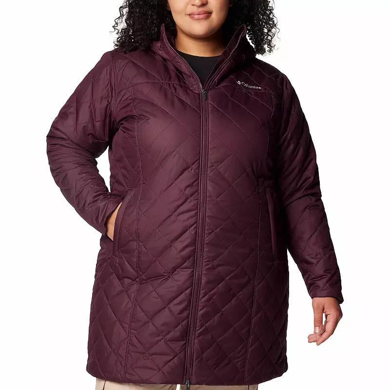 Plus Size Columbia Copper Crest II Long Jacket, Women's, Size: 1XL, Stone Green Product Image