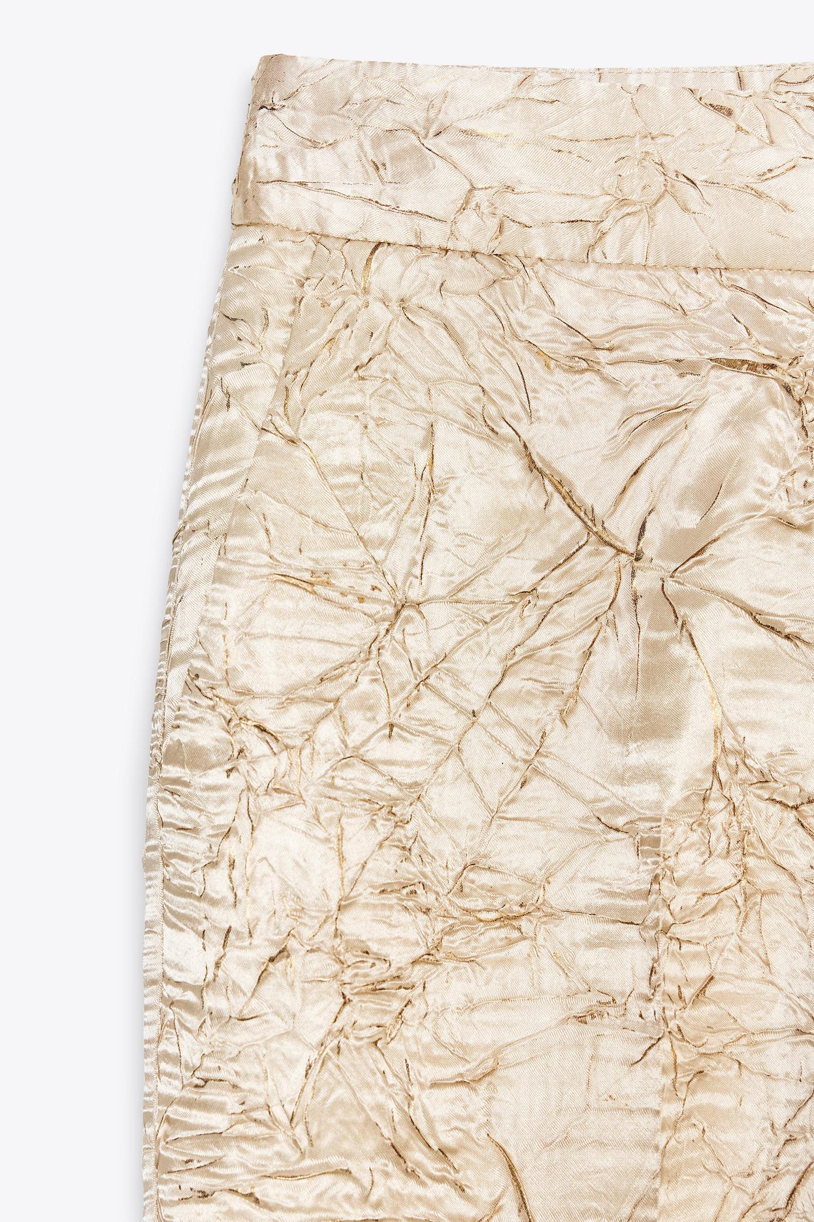 WRINKLED SATIN PANTS Product Image