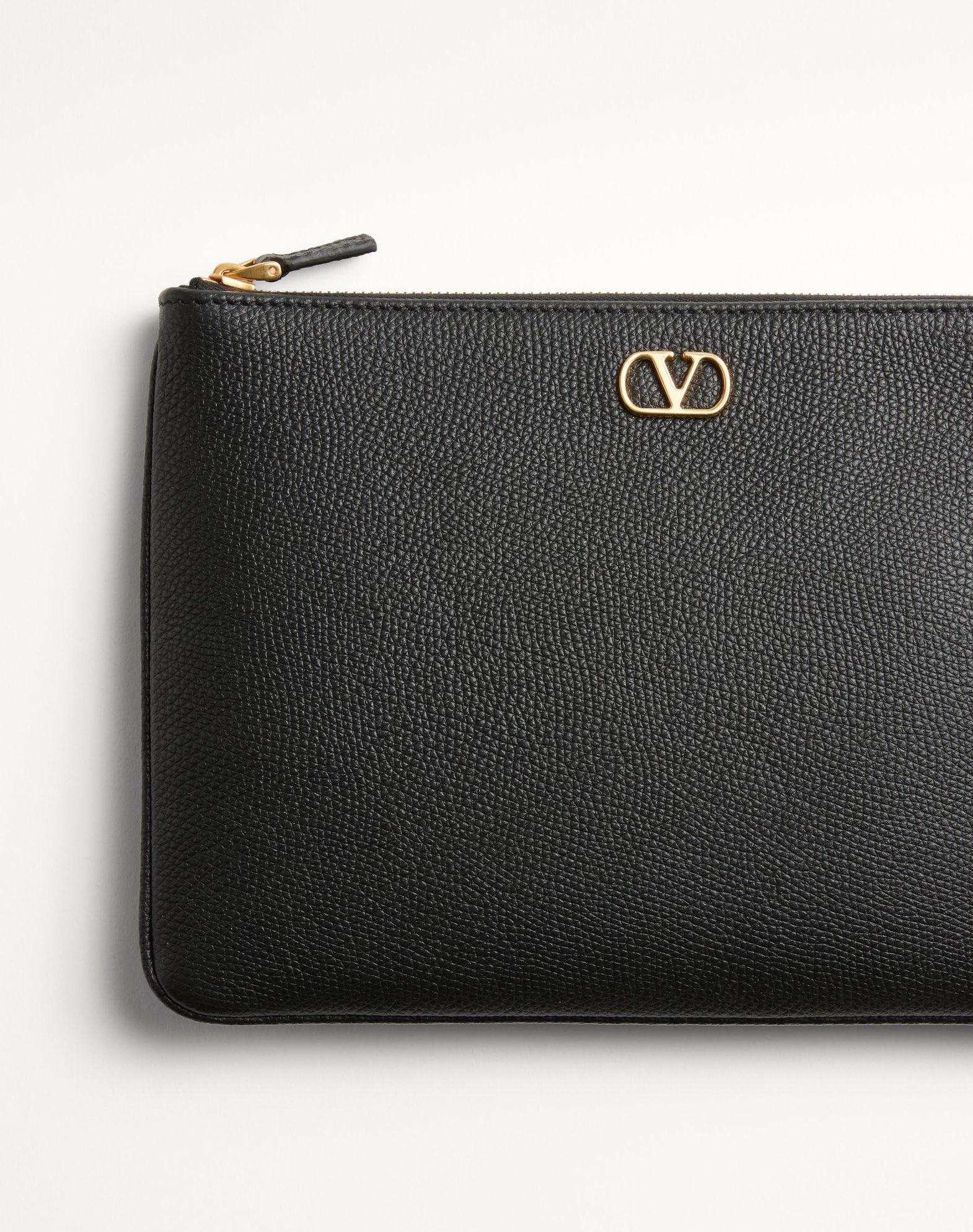 Vlogo Signature Grainy Calfskin Clutch Bag Product Image