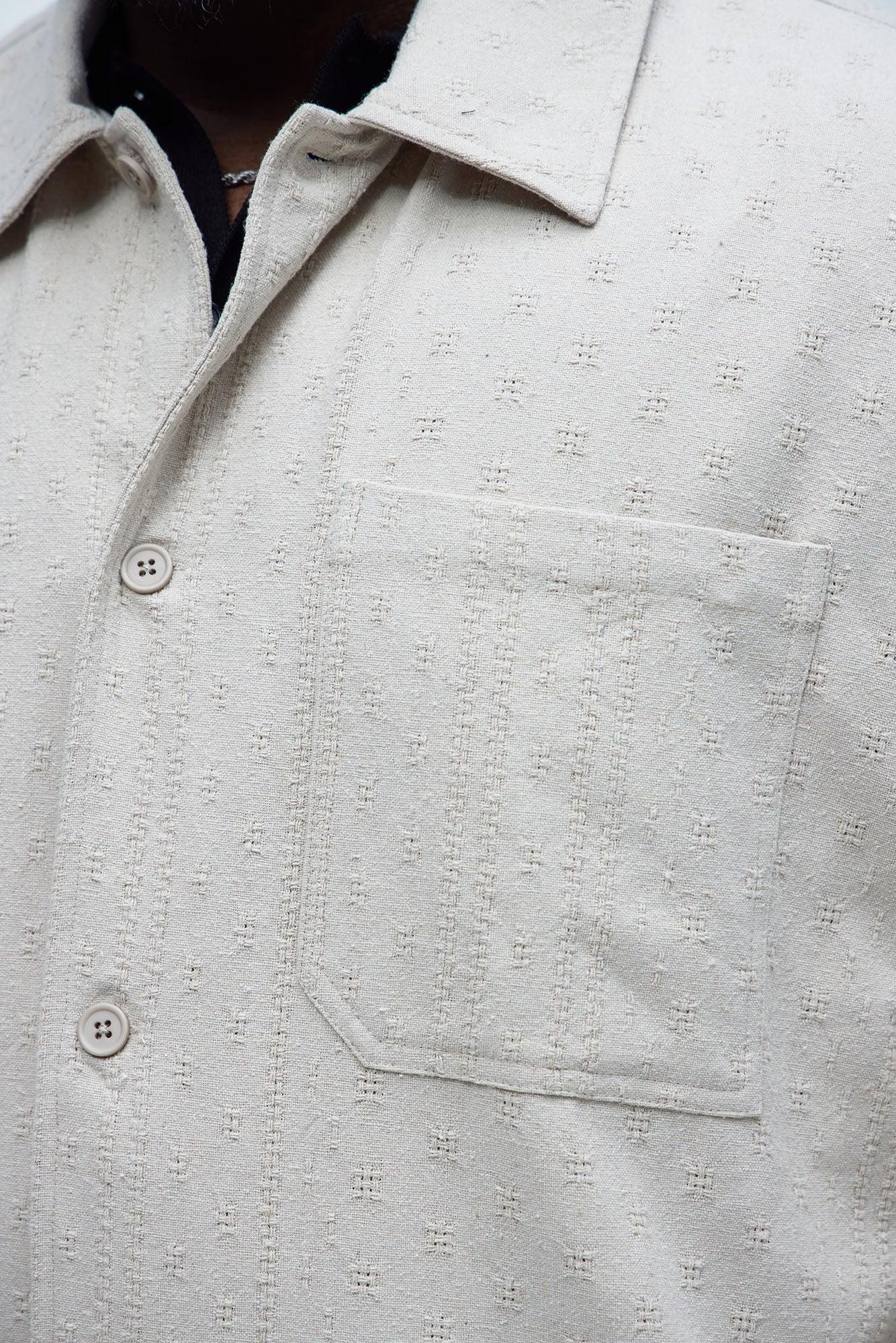 Taza Jacquard Jacket - Tan Product Image