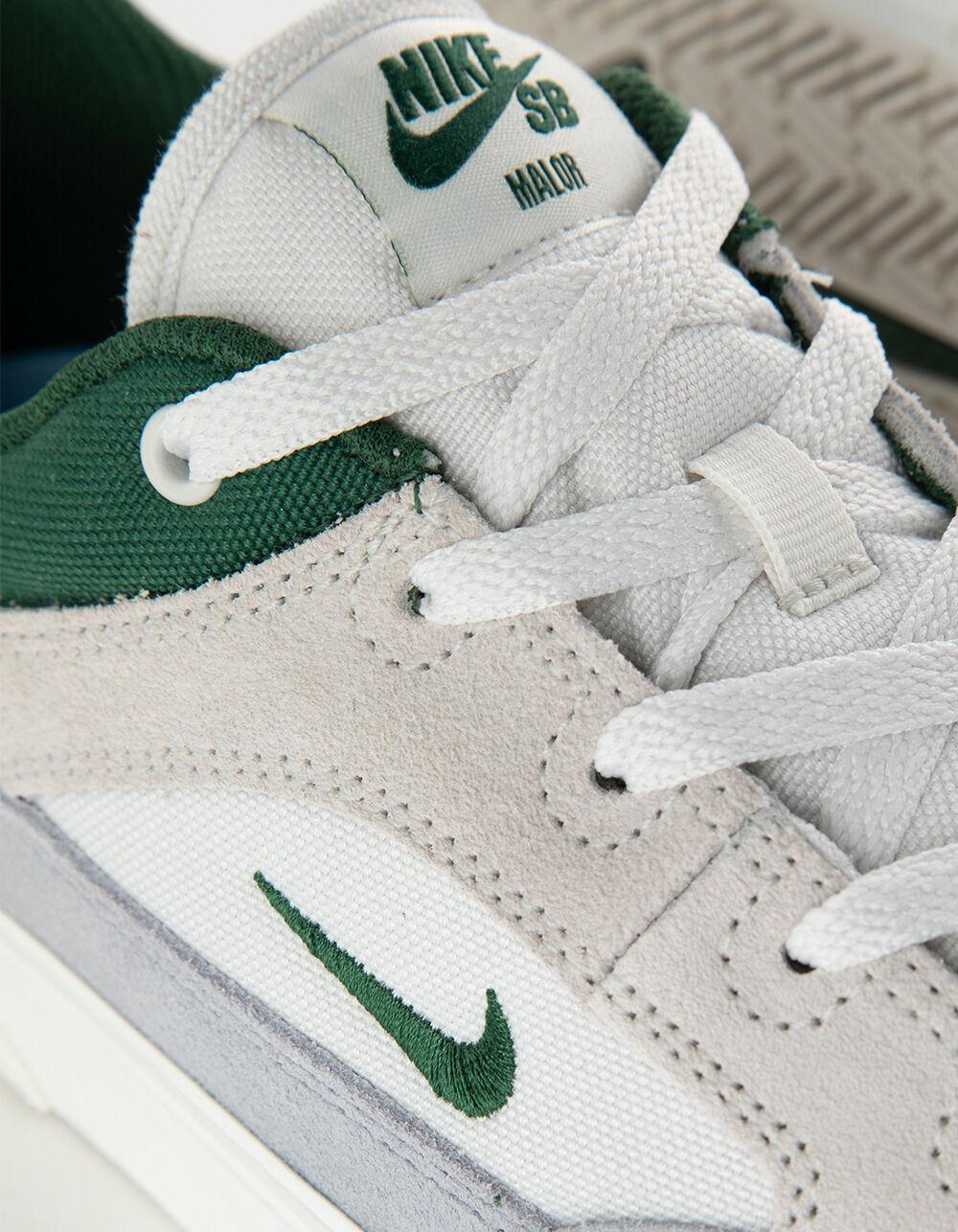 NIKE SB Malor Shoes - WHT/GREEN Product Image