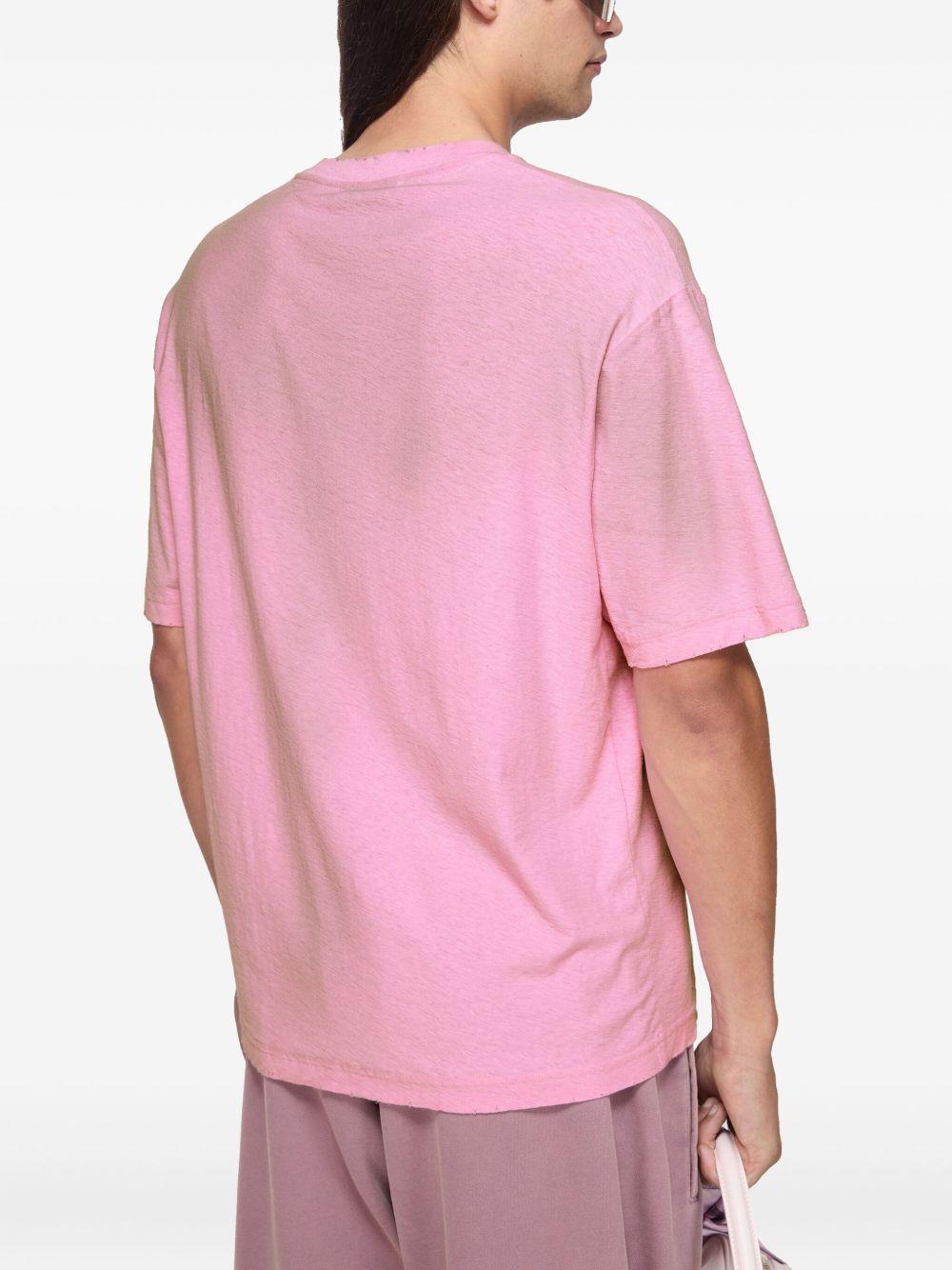 logo-print distressed T-shirt Product Image