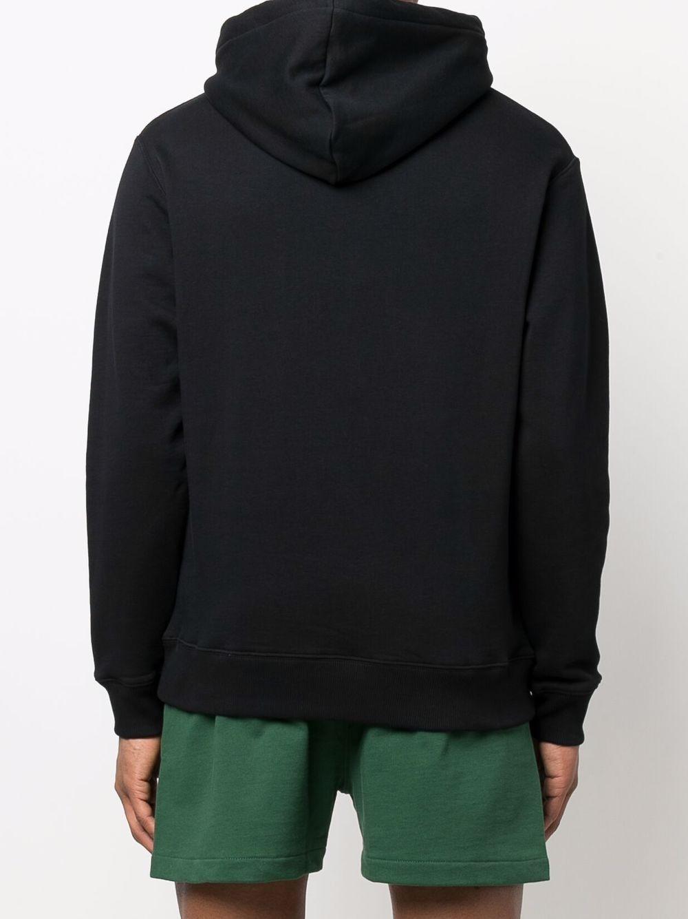 logo-print cotton hoodie Product Image