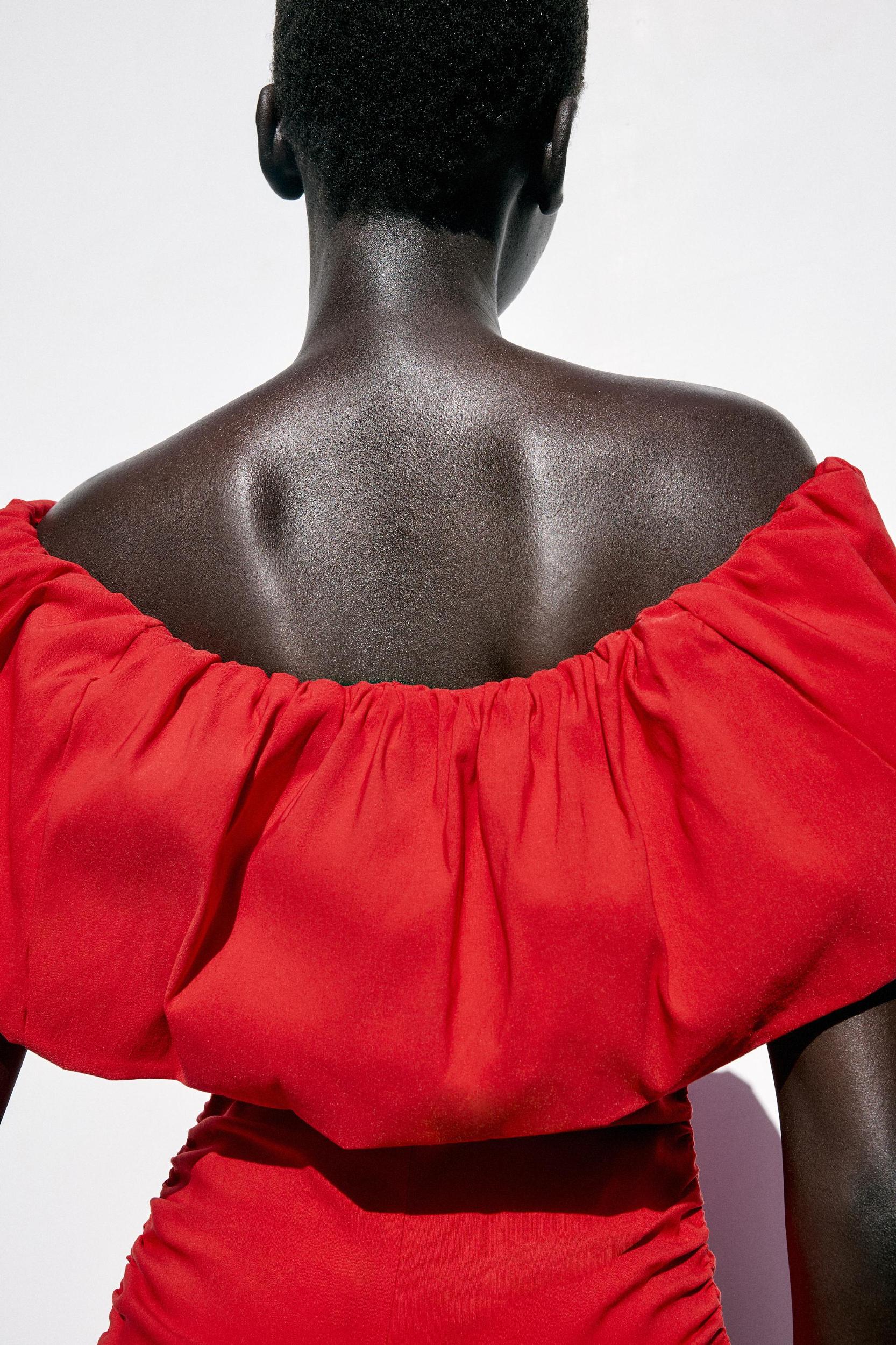 RUFFLE MINI DRESS Product Image