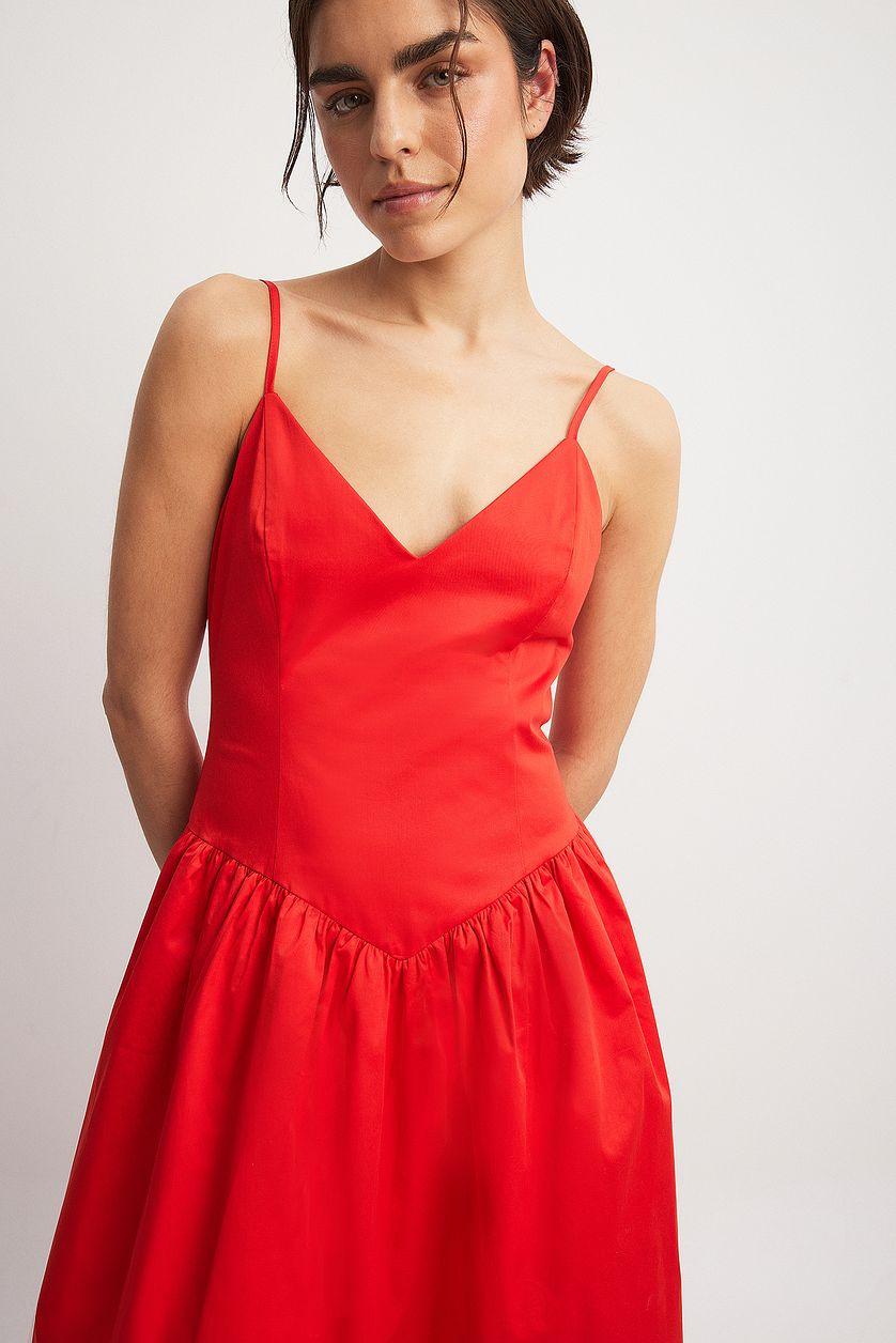 Volume Skirt Midi Dress Product Image