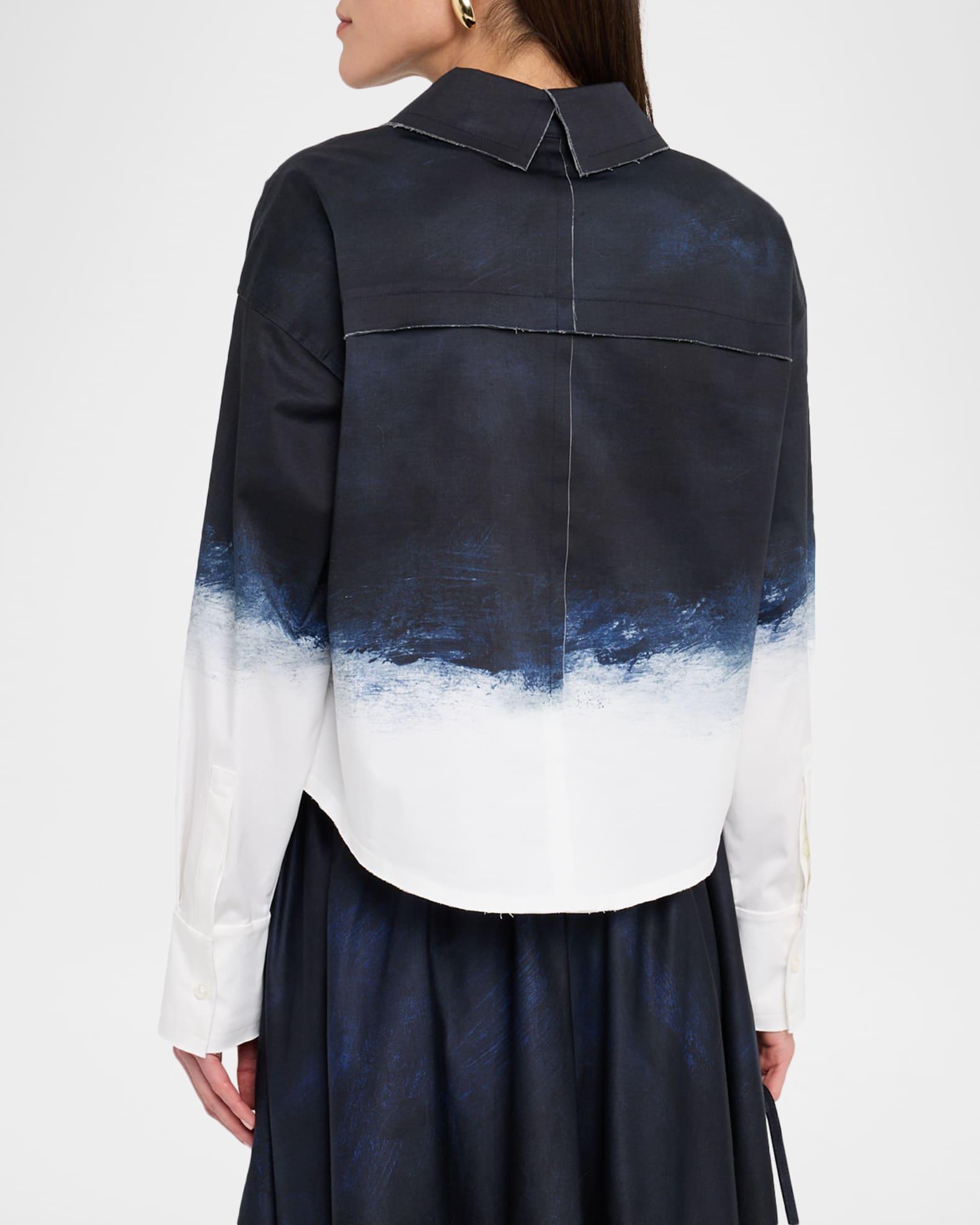 Long-Sleeve Printed Cotton Popover Product Image