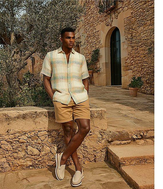 Rowm Flat Front Solid 7#double; Inseam Shorts Product Image