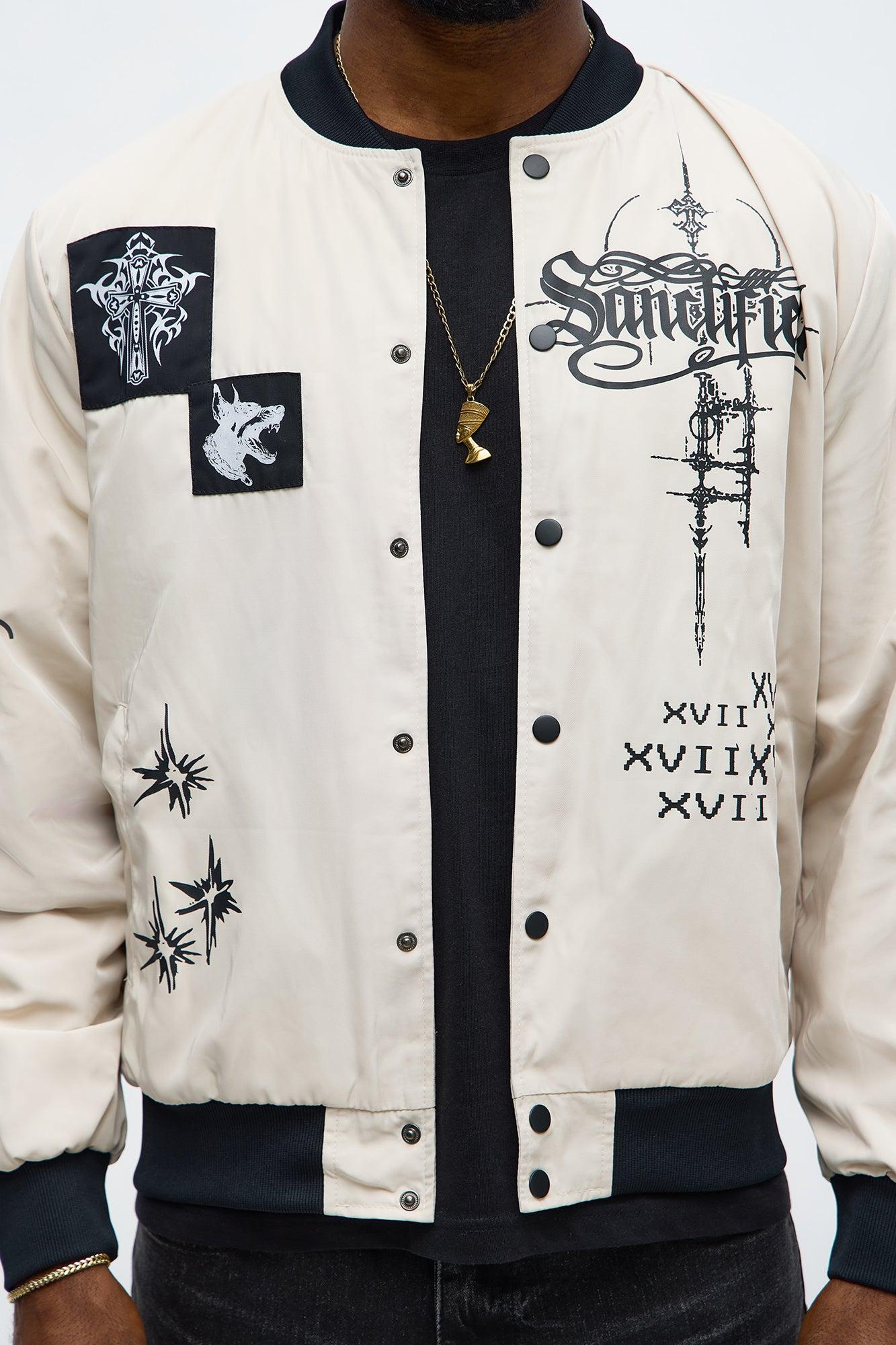Eternal Blessings Bomber Jacket - Khaki/combo Product Image