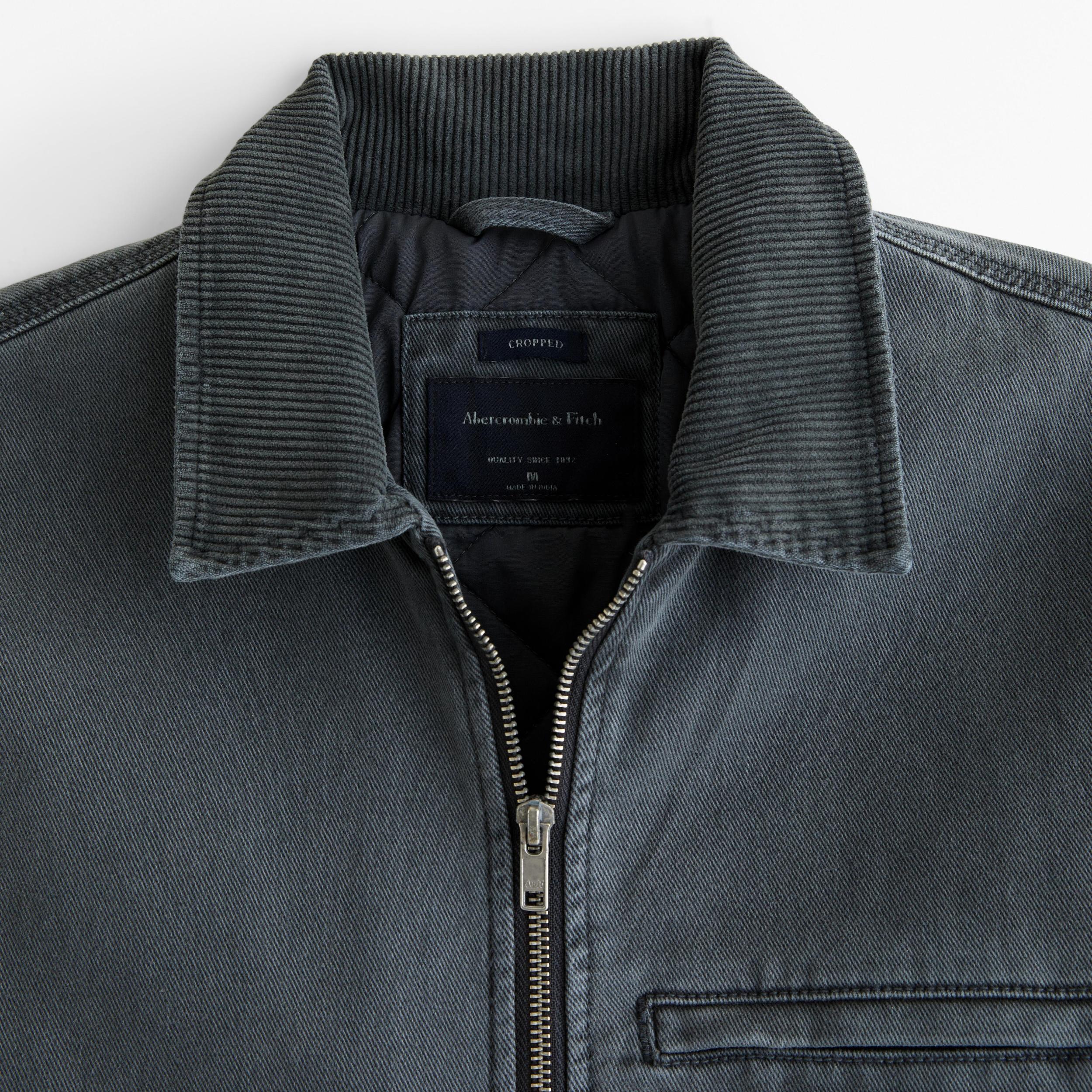 Cropped Zip Workwear Jacket Product Image