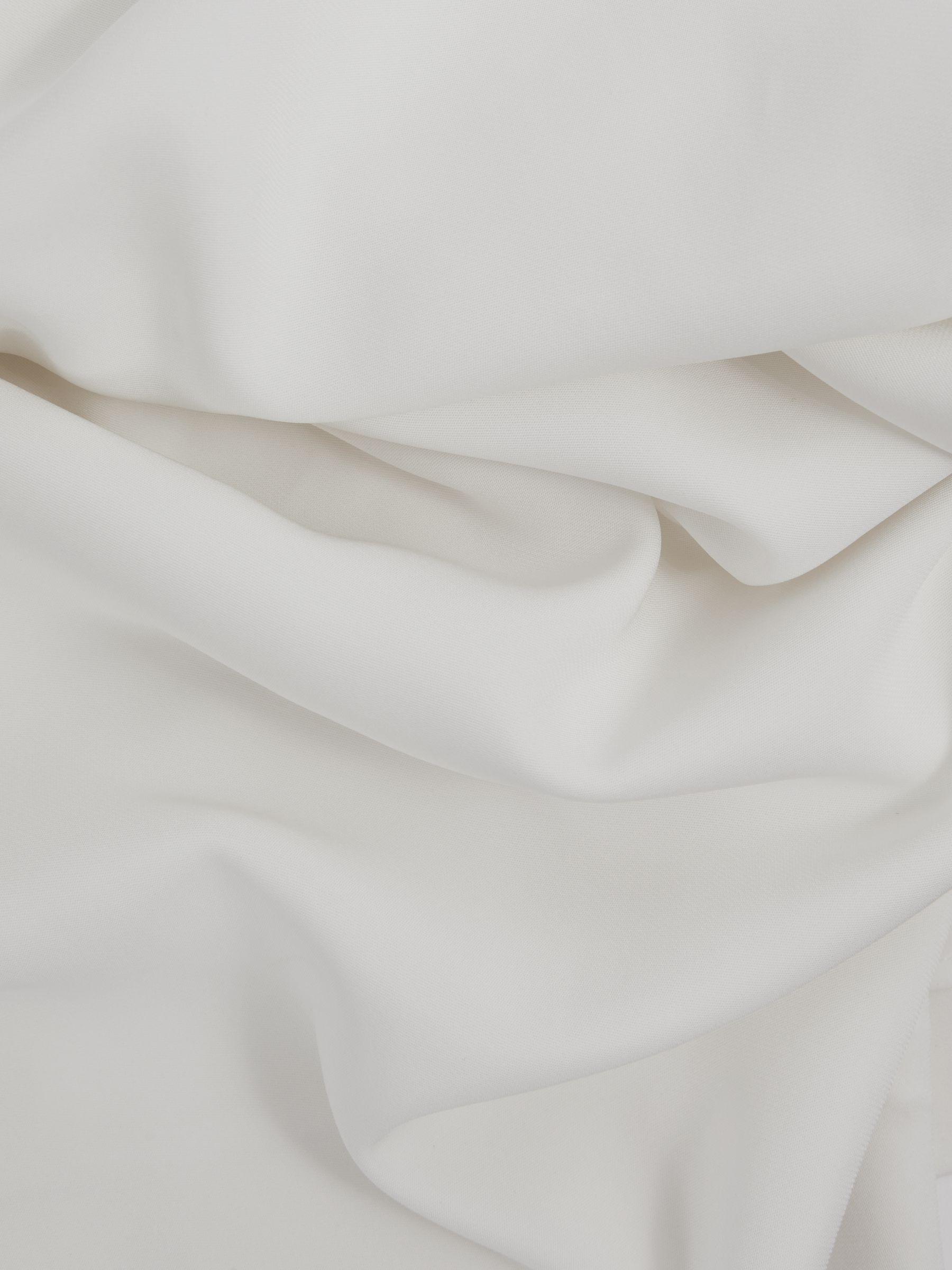 Draped Bodycon Midi Dress in Ivory Product Image